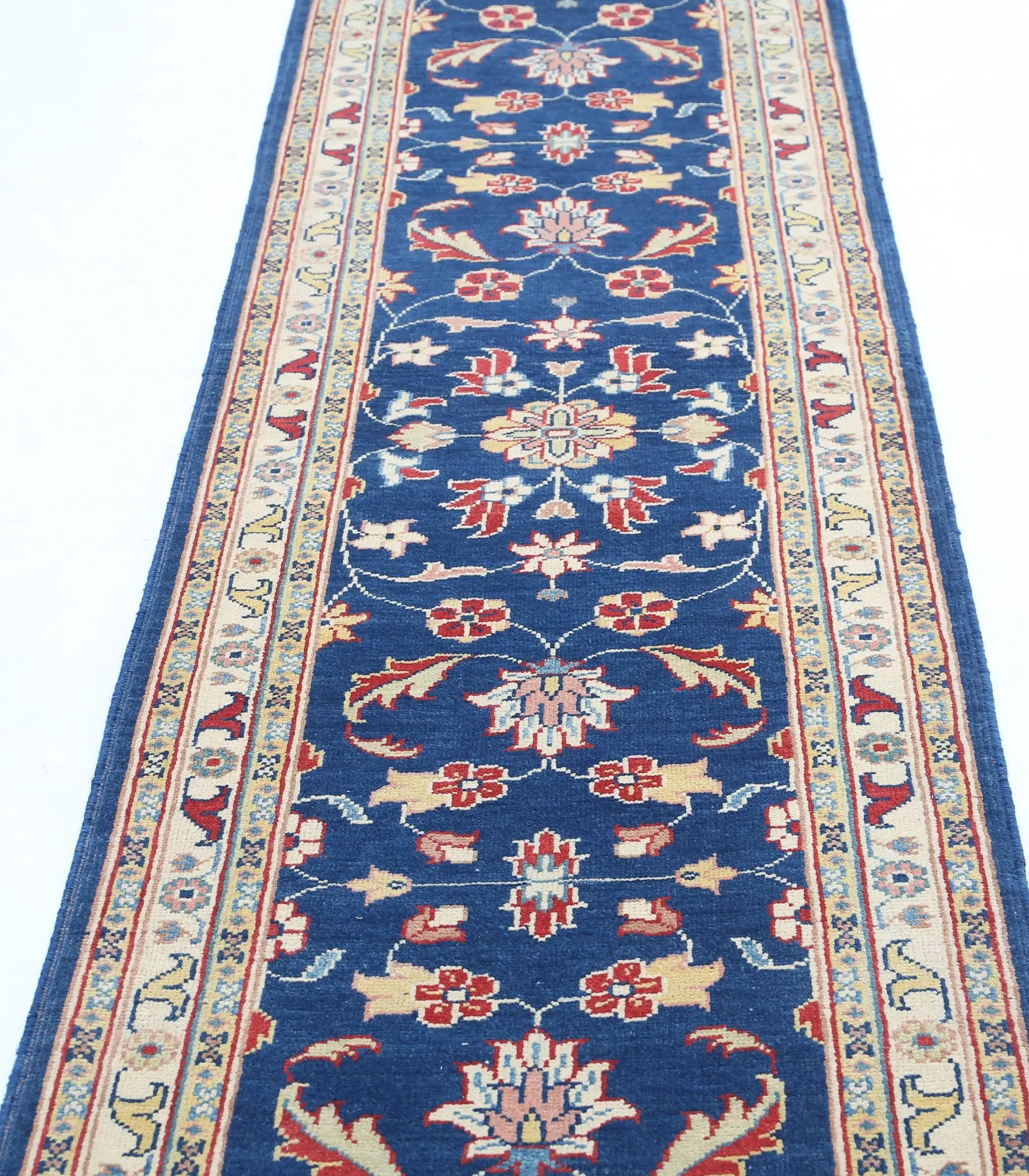 Hand Knotted Ziegler Farhan Gul Wool Rug - 2'5'' x 9'5''