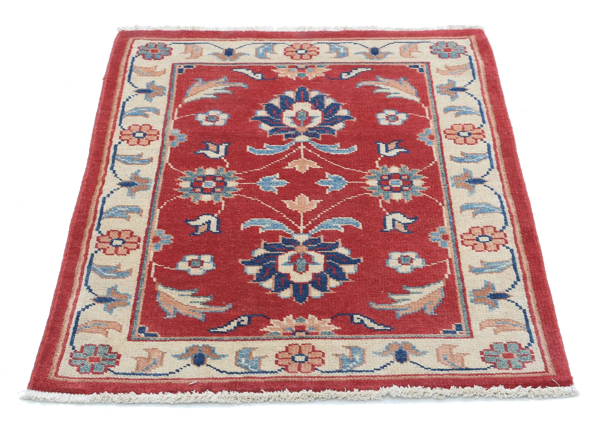 Tapis en laine Ziegler Farhan Gul noué à la main - 2'7'' x 3'5''