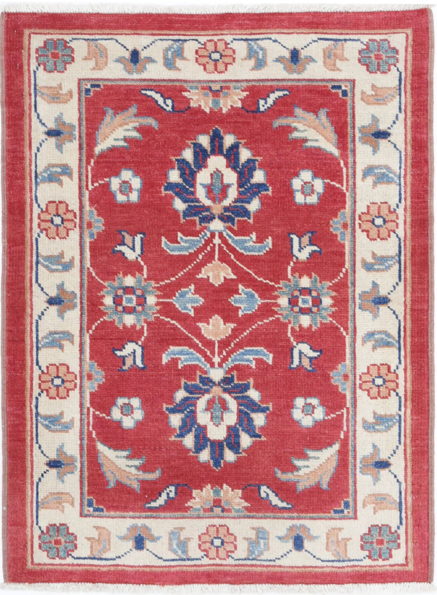 Hand Knotted Ziegler Farhan Gul Wool Rug - 2'7'' x 3'6''