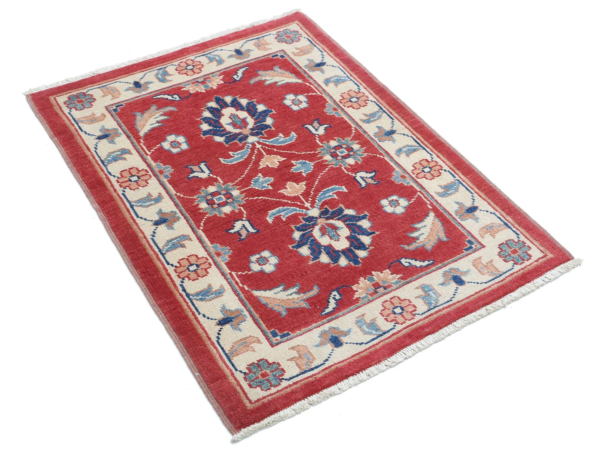 Hand Knotted Ziegler Farhan Gul Wool Rug - 2'7'' x 3'6''