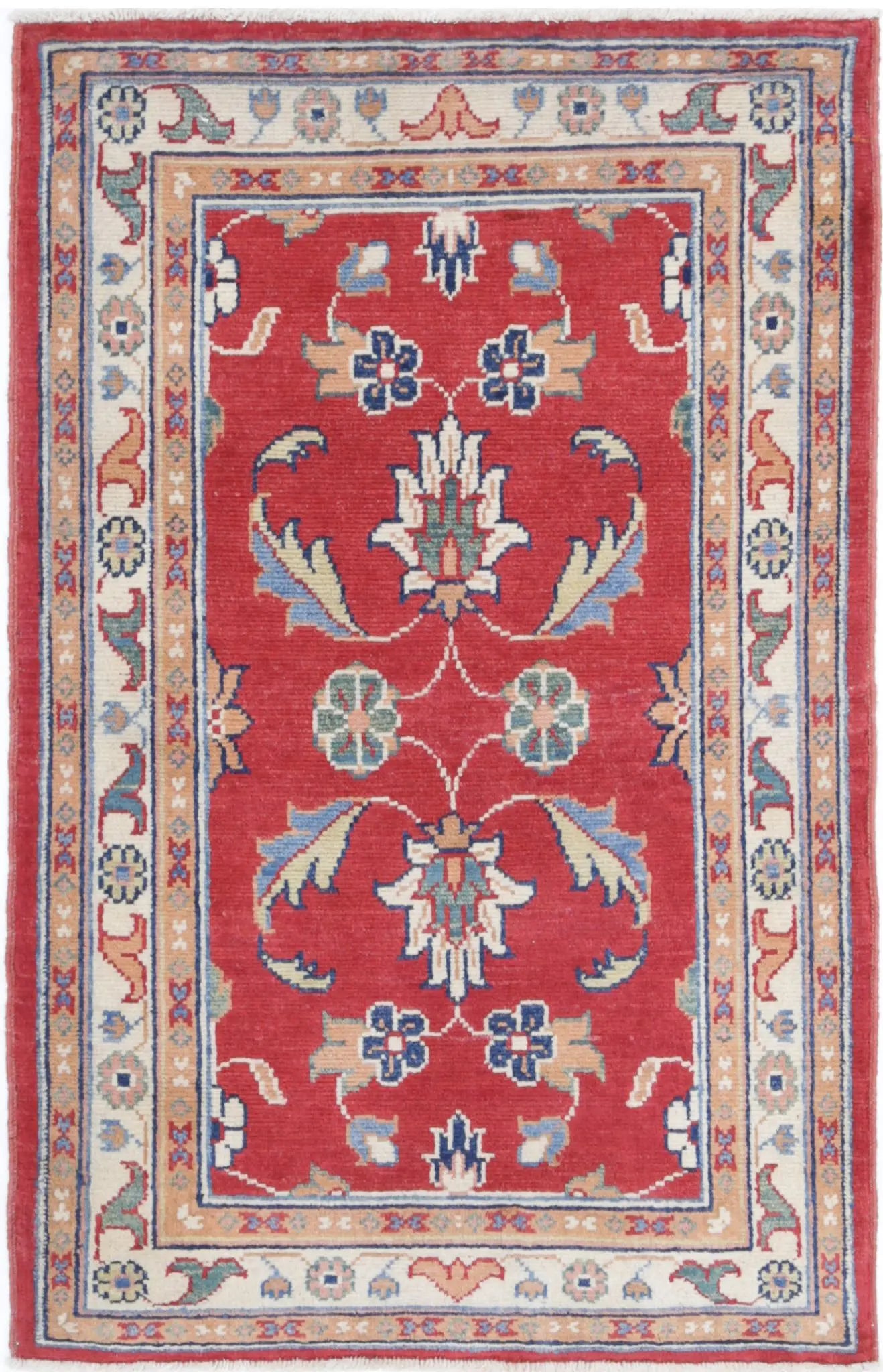 Hand Knotted Ziegler Farhan Gul Wool Rug - 2'8'' x 4'2''