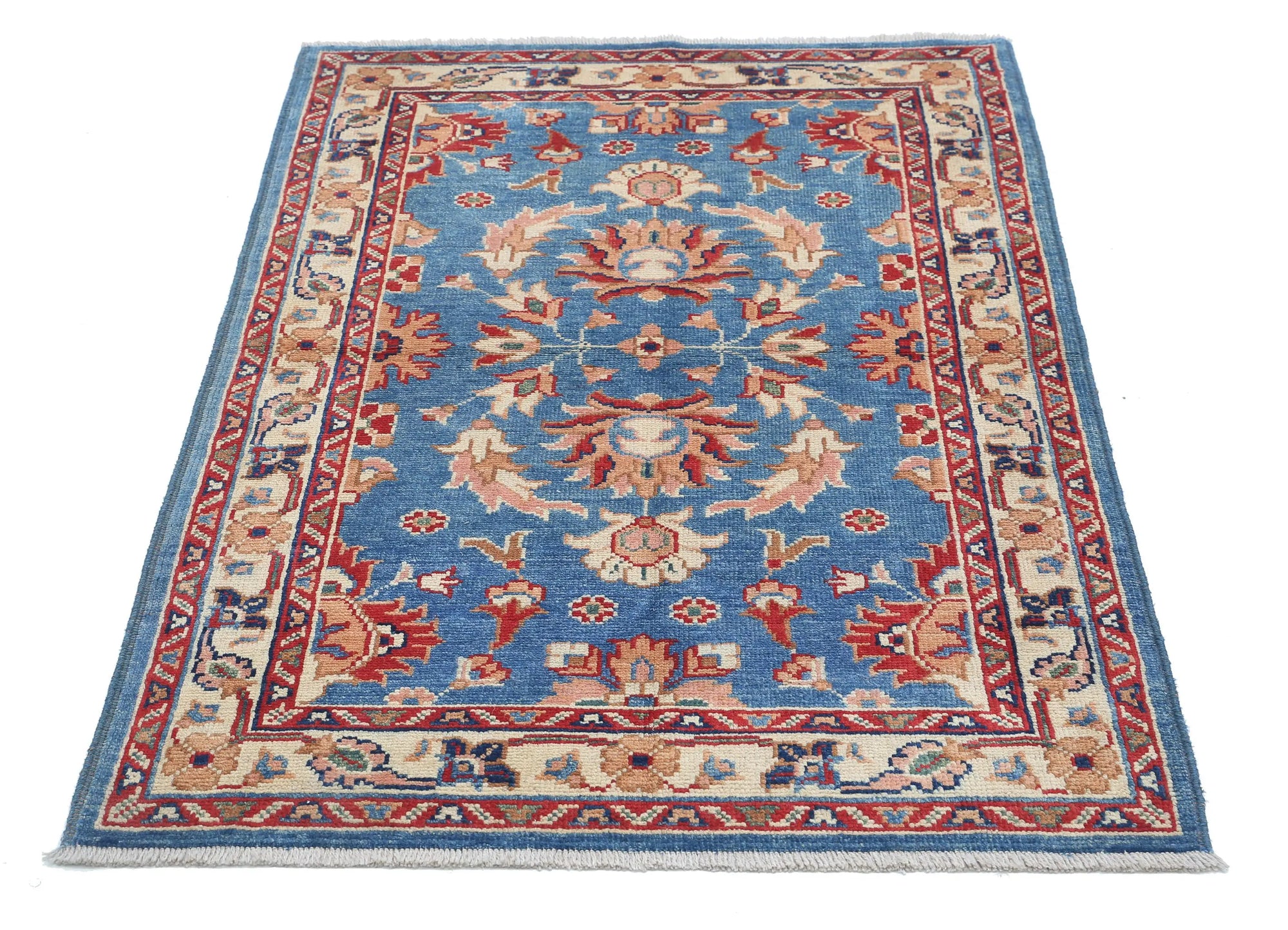 Hand Knotted Ziegler Farhan Gul Wool Rug - 3'0'' x 4'9''