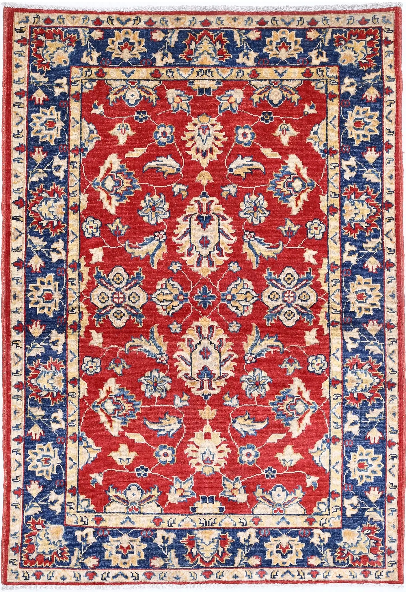 Hand Knotted Ziegler Farhan Gul Wool Rug - 3'10'' x 5'8''