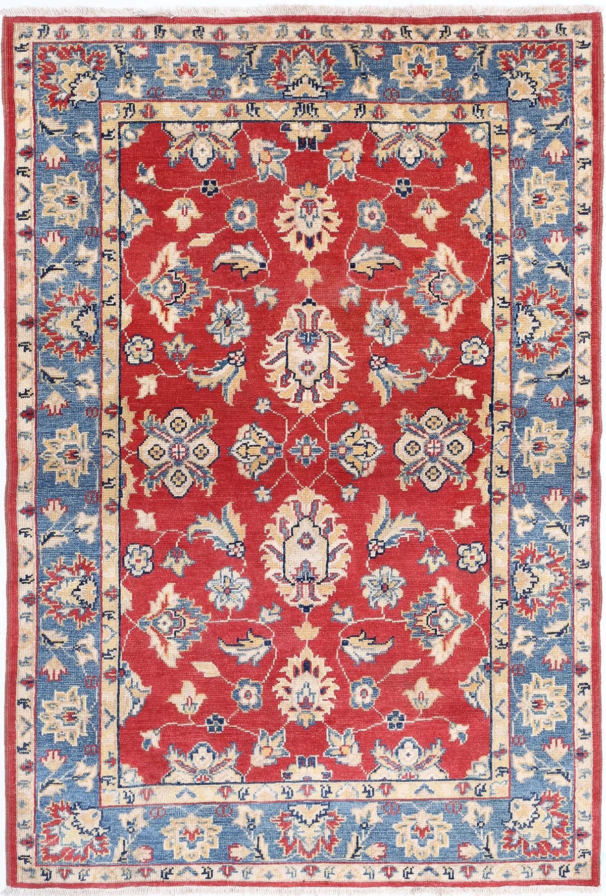 Hand Knotted Ziegler Farhan Gul Wool Rug - 3&#39;10&#39;&#39; x 5&#39;9&#39;&#39;