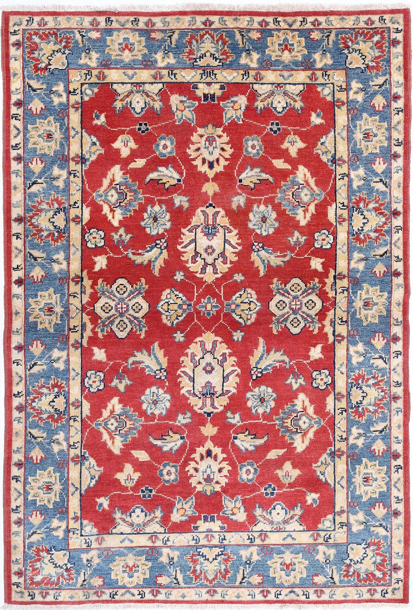 Hand Knotted Ziegler Farhan Gul Wool Rug - 3'10'' x 5'9''