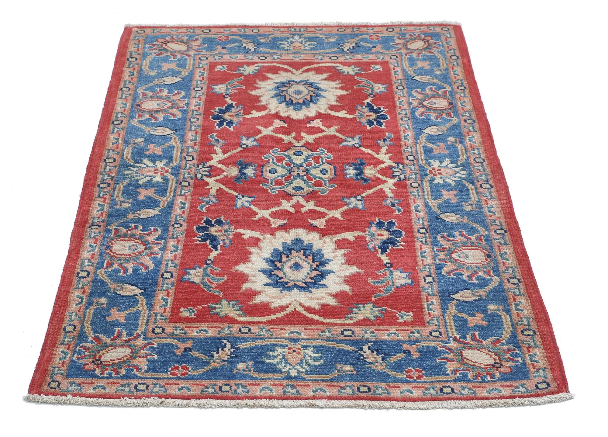 Hand Knotted Ziegler Farhan Gul Wool Rug - 3'1'' x 4'2''