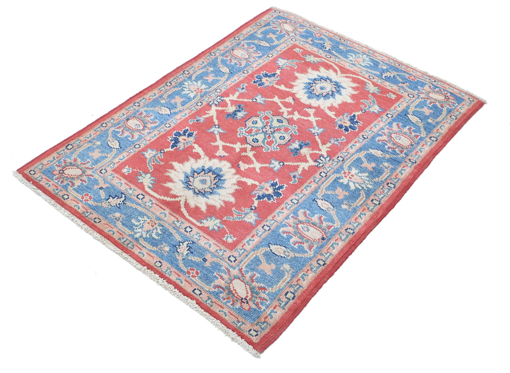 Hand Knotted Ziegler Farhan Gul Wool Rug - 3'1'' x 4'2''