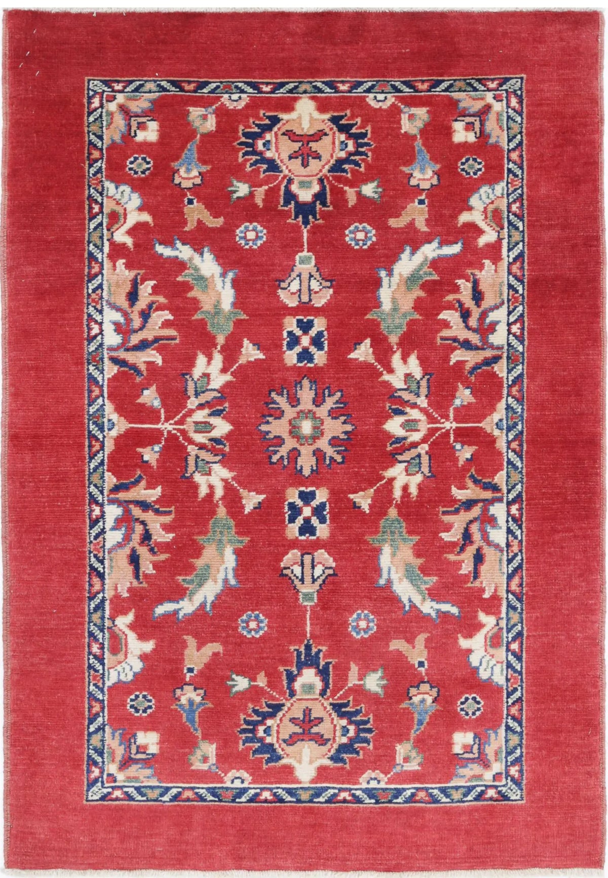 Hand Knotted Ziegler Farhan Gul Wool Rug - 3&#39;2&#39;&#39; x 4&#39;8&#39;&#39;