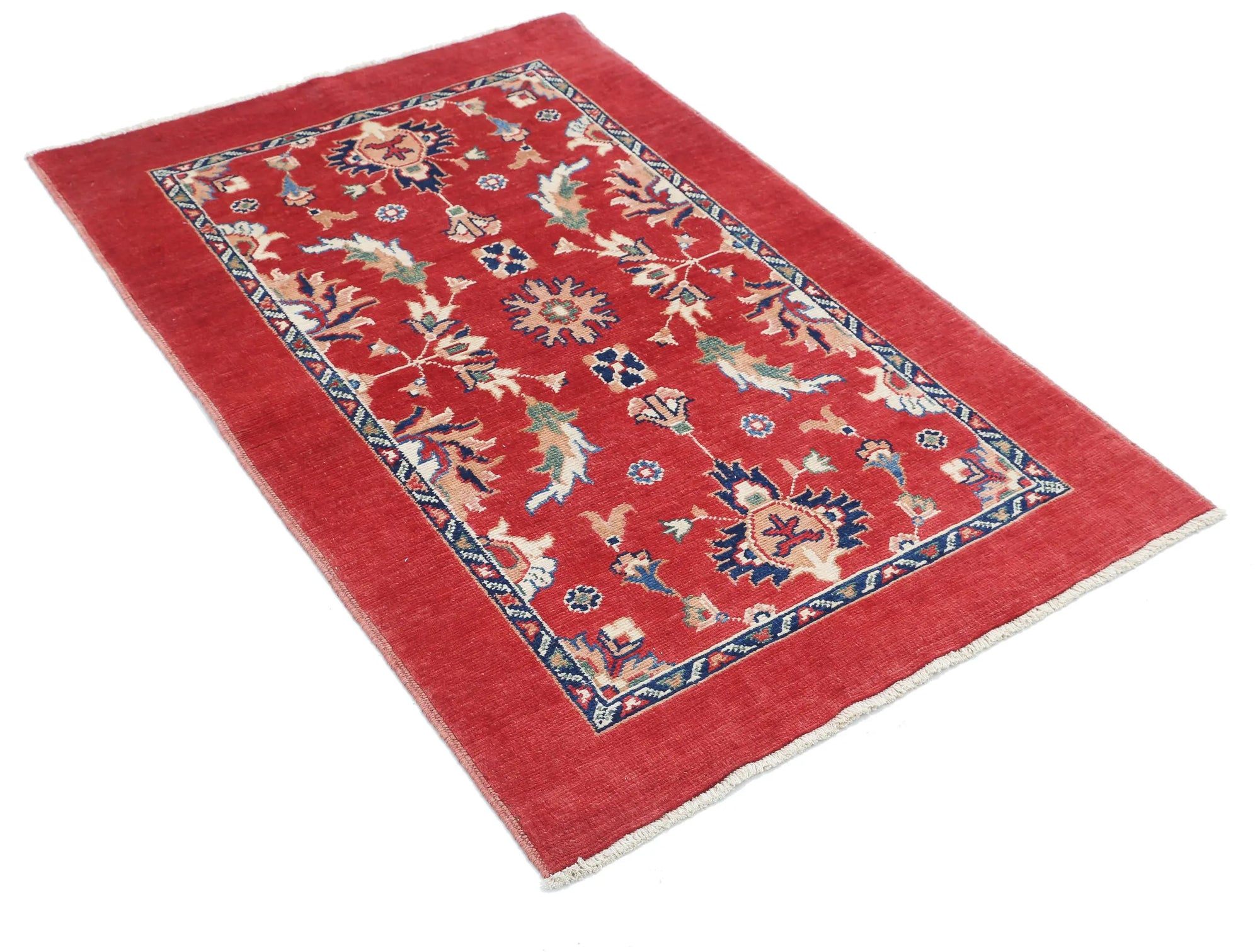 Hand Knotted Ziegler Farhan Gul Wool Rug - 3'2'' x 4'8''