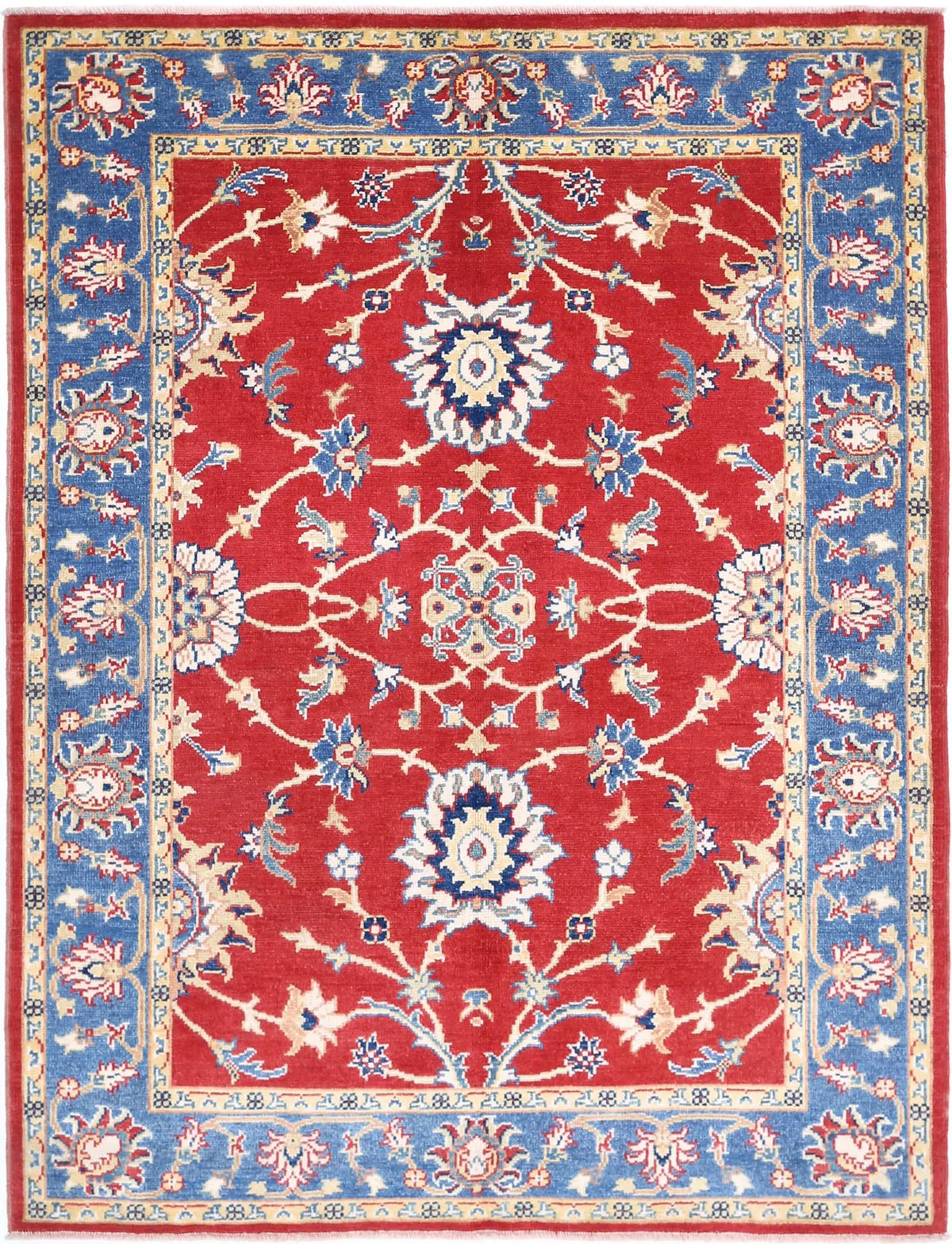 Tapis en laine Ziegler Farhan Gul noué à la main - 5&#39;1&#39;&#39; x 6&#39;6&#39;&#39;