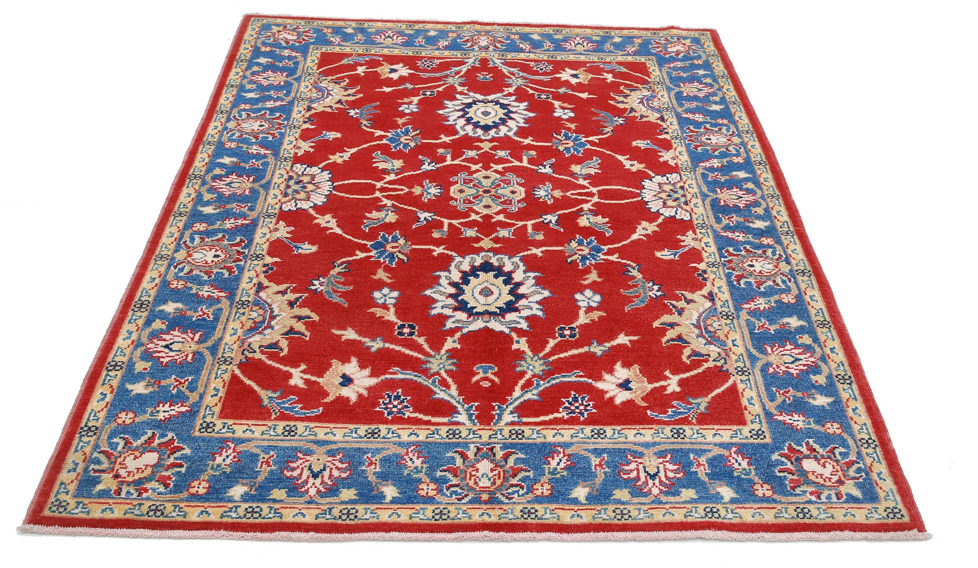 Tapis en laine Ziegler Farhan Gul noué à la main - 5'1'' x 6'6''