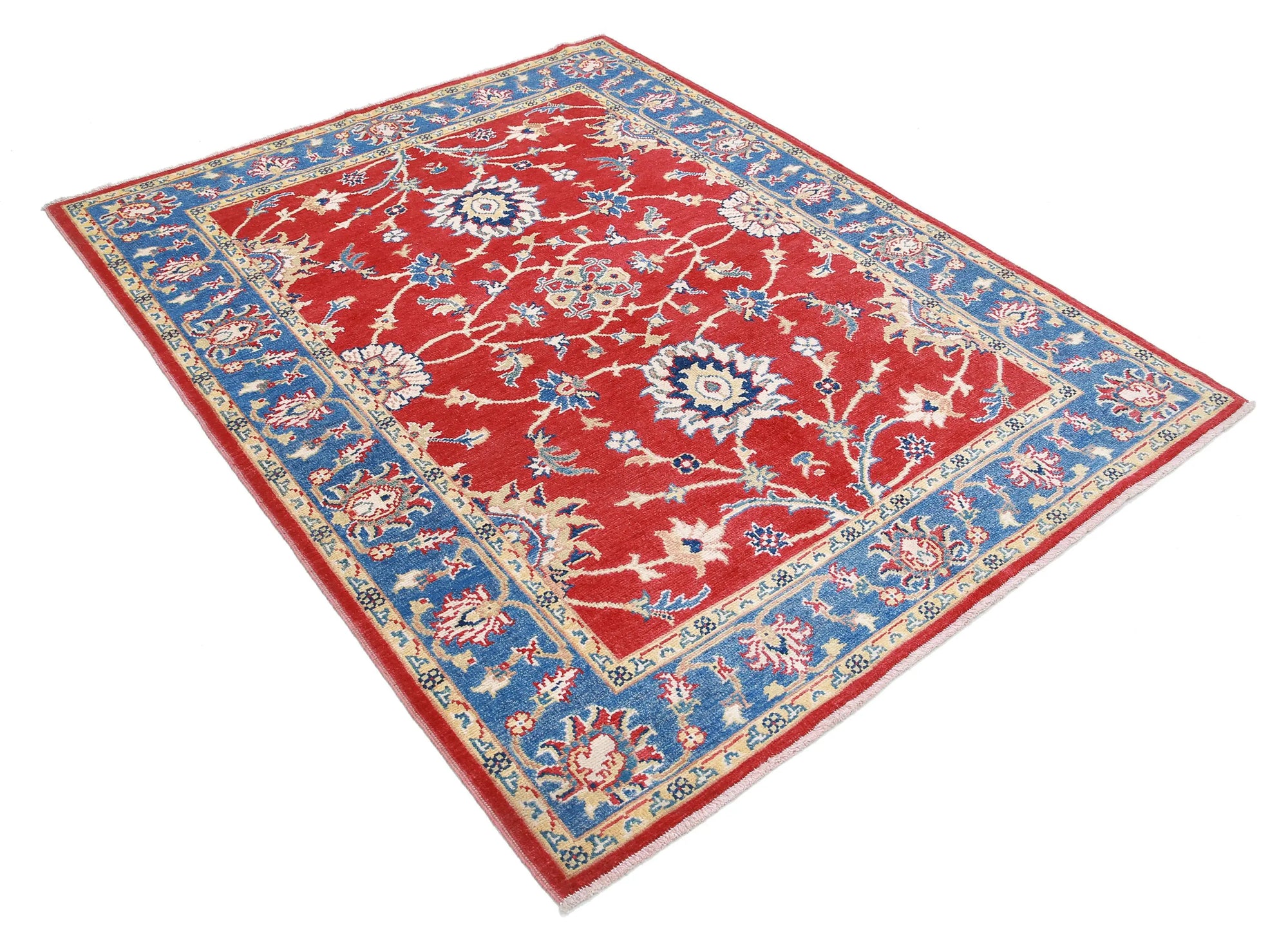 Tapis en laine Ziegler Farhan Gul noué à la main - 5'1'' x 6'6''