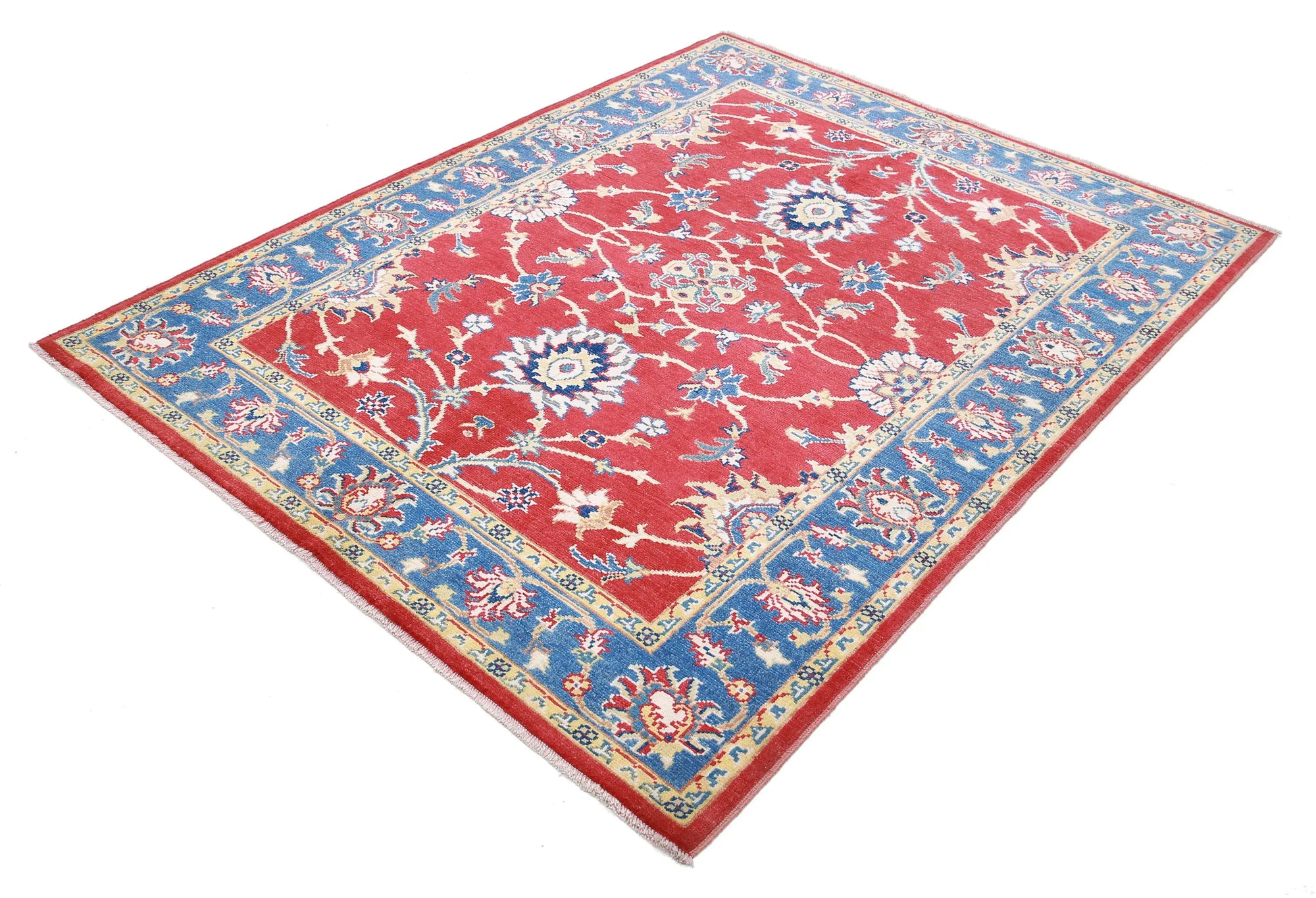 Tapis en laine Ziegler Farhan Gul noué à la main - 5'1'' x 6'6''