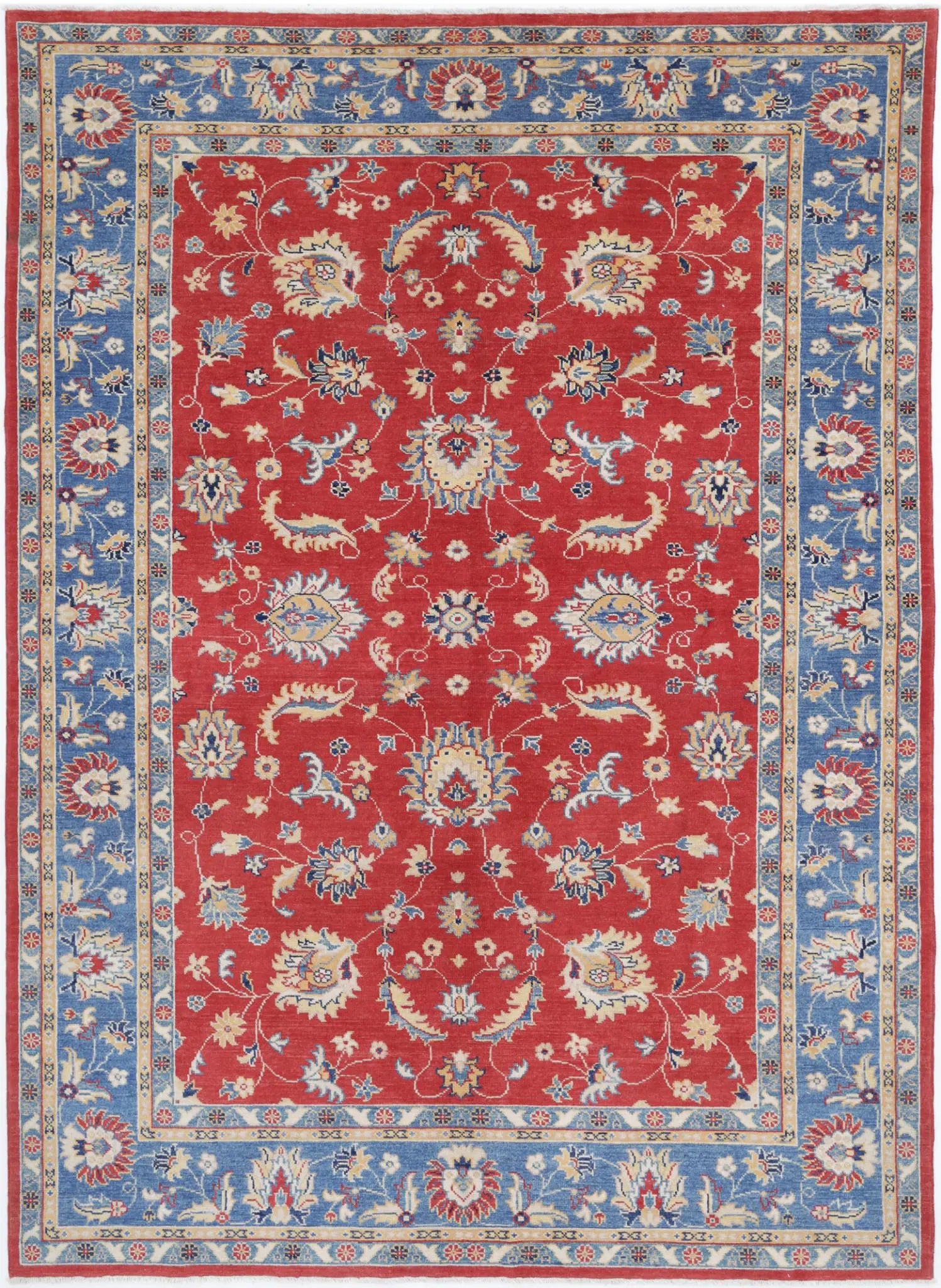 Hand Knotted Ziegler Farhan Gul Wool Rug - 6'6'' x 9'3''