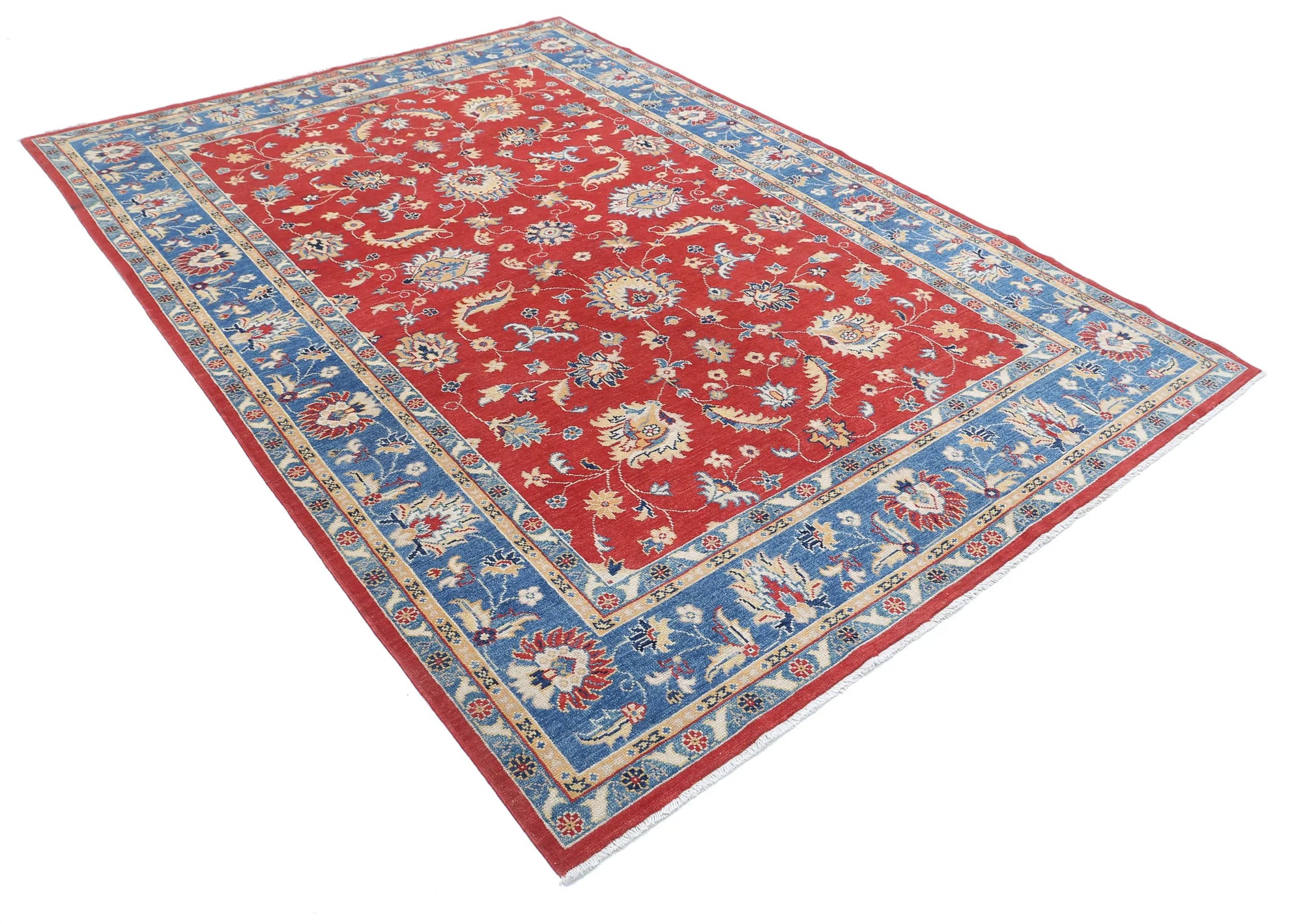 Hand Knotted Ziegler Farhan Gul Wool Rug - 6'6'' x 9'3''