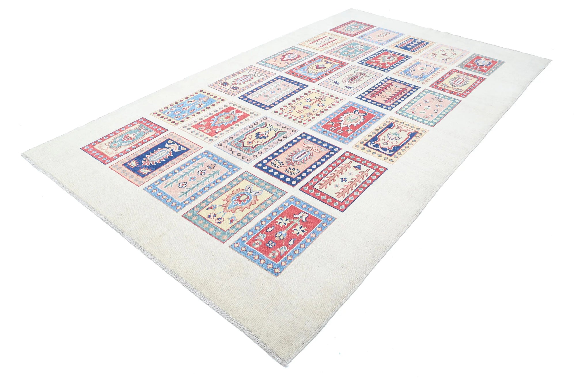 Hand Knotted Ziegler Farhan Gul Wool Rug - 6'7'' x 11'2''