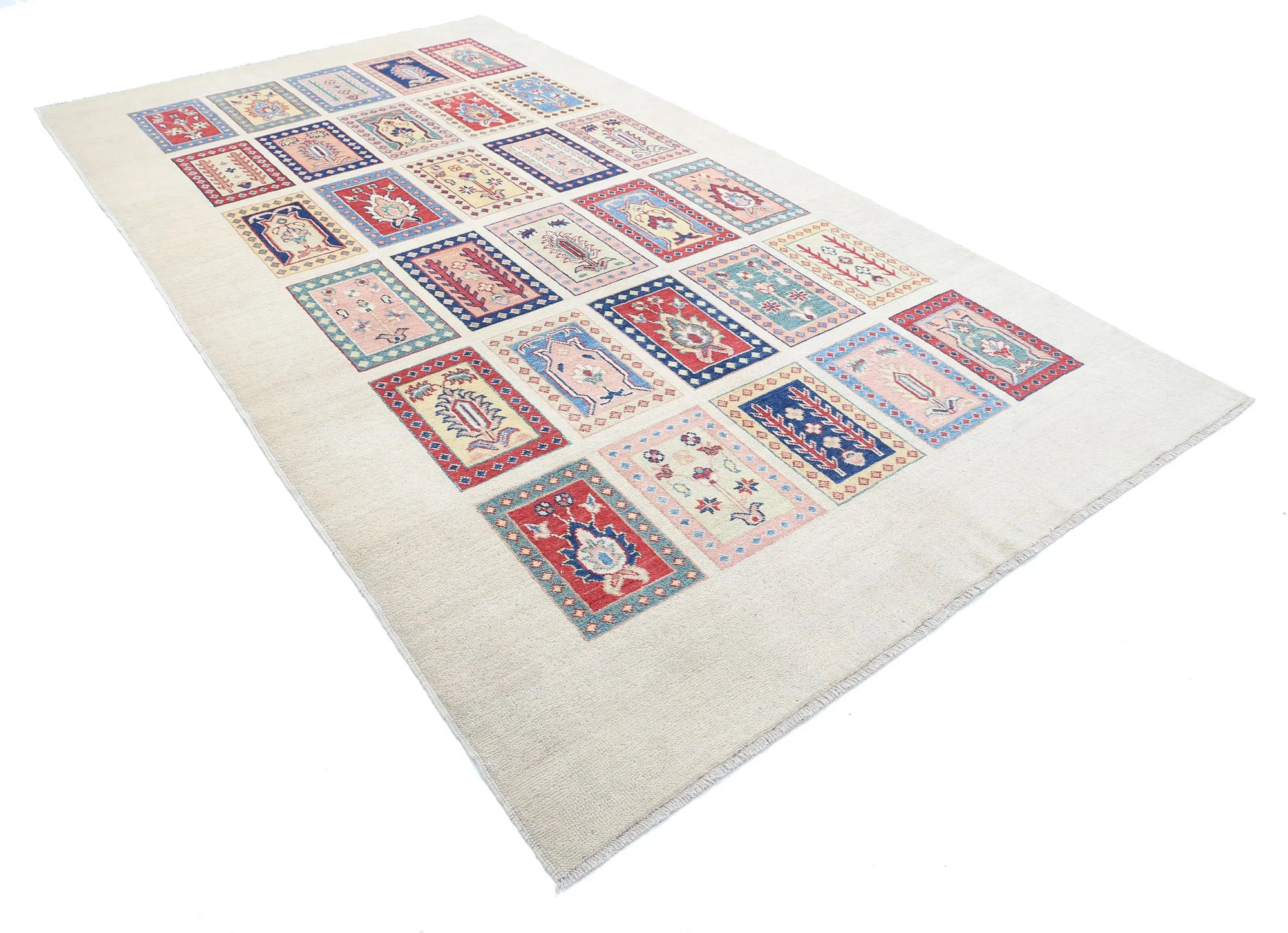 Hand Knotted Ziegler Farhan Gul Wool Rug - 6'7'' x 11'2''