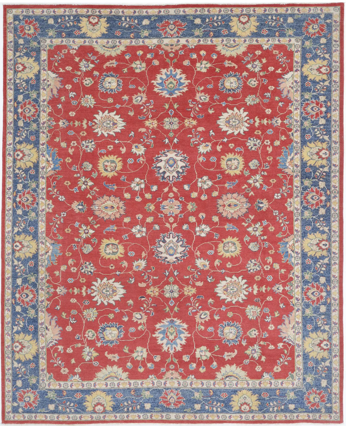 Hand Knotted Ziegler Farhan Gul Wool Rug - 8&#39;11&#39;&#39; x 11&#39;0&#39;&#39;