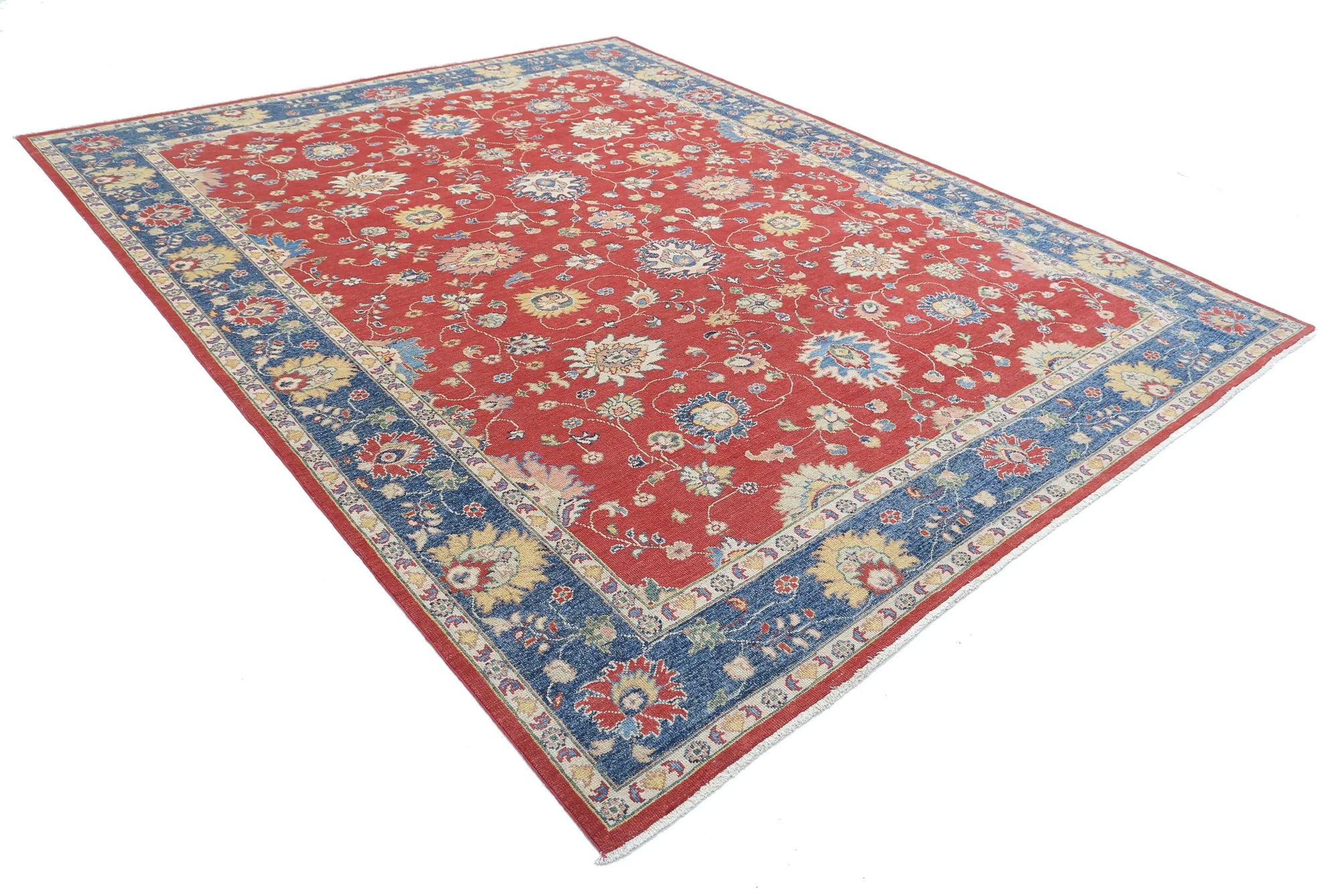 Hand Knotted Ziegler Farhan Gul Wool Rug - 8'11'' x 11'0''