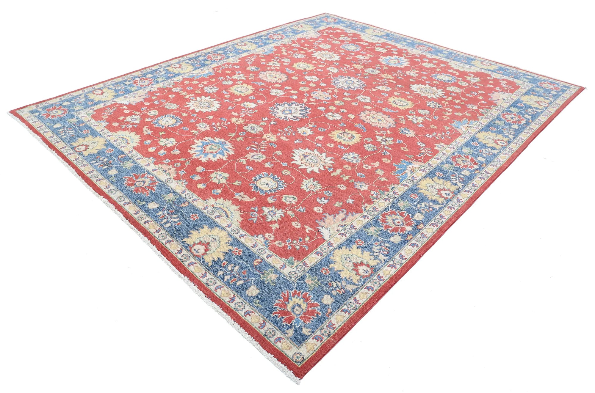 Hand Knotted Ziegler Farhan Gul Wool Rug - 8'11'' x 11'0''