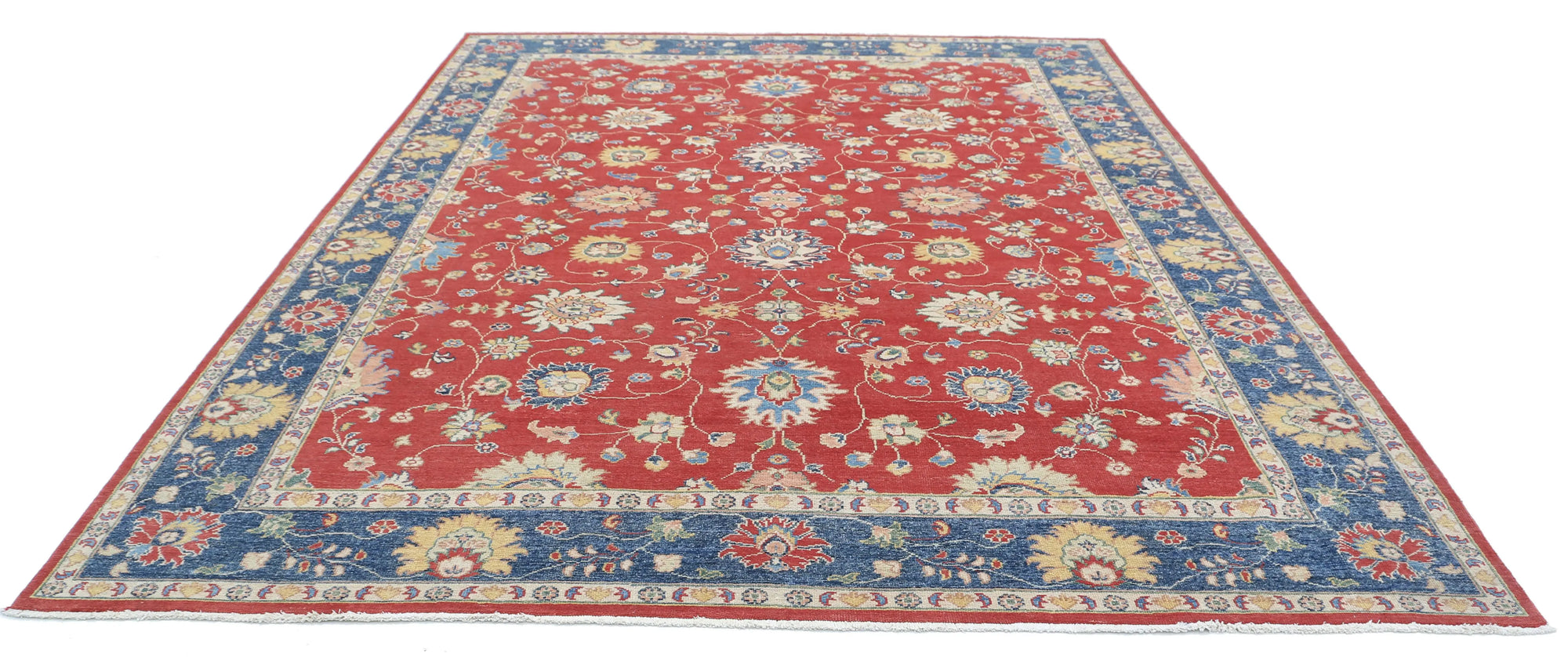 Hand Knotted Ziegler Farhan Gul Wool Rug - 8'11'' x 11'0''