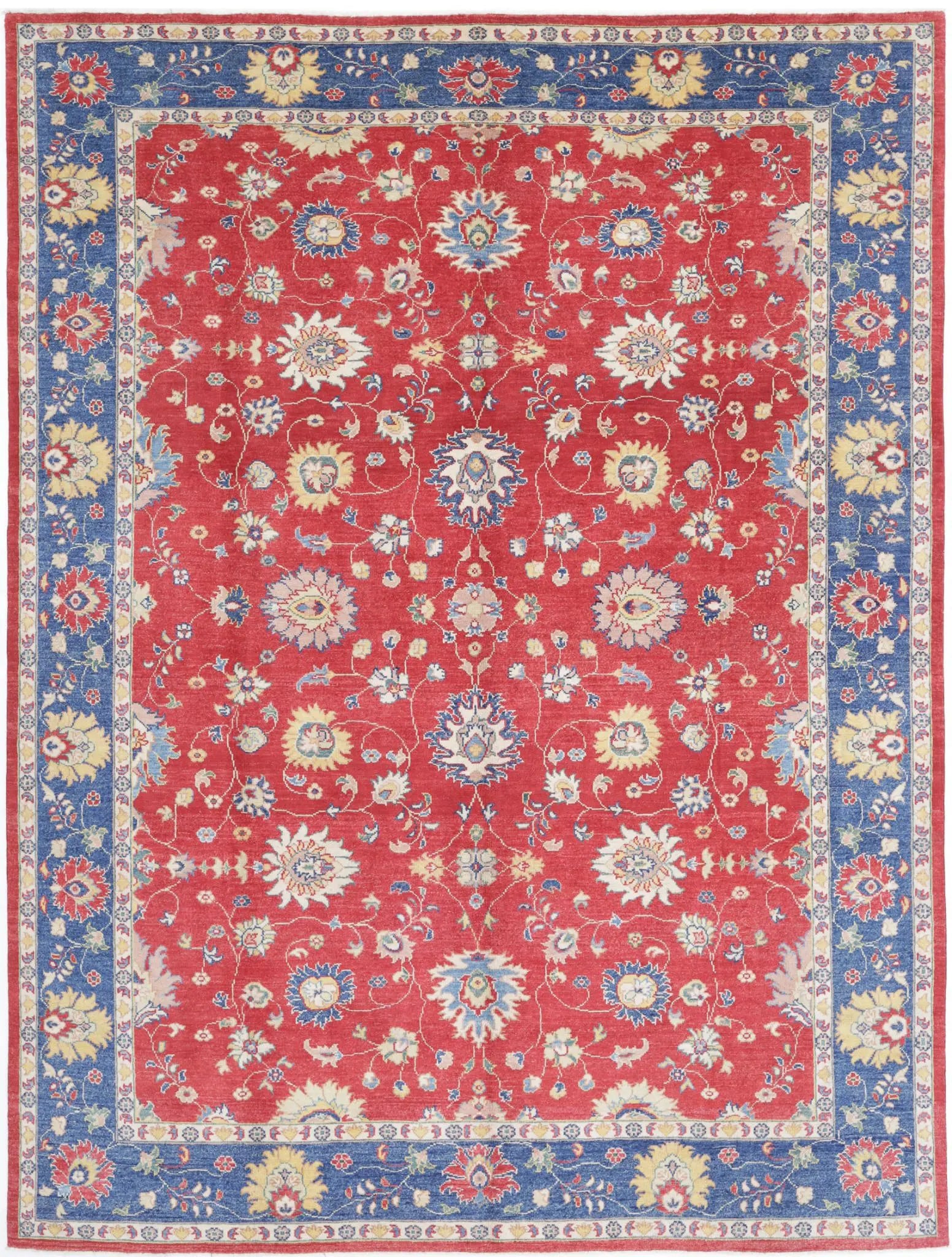 Hand Knotted Ziegler Farhan Gul Wool Rug - 8'11'' x 11'8''