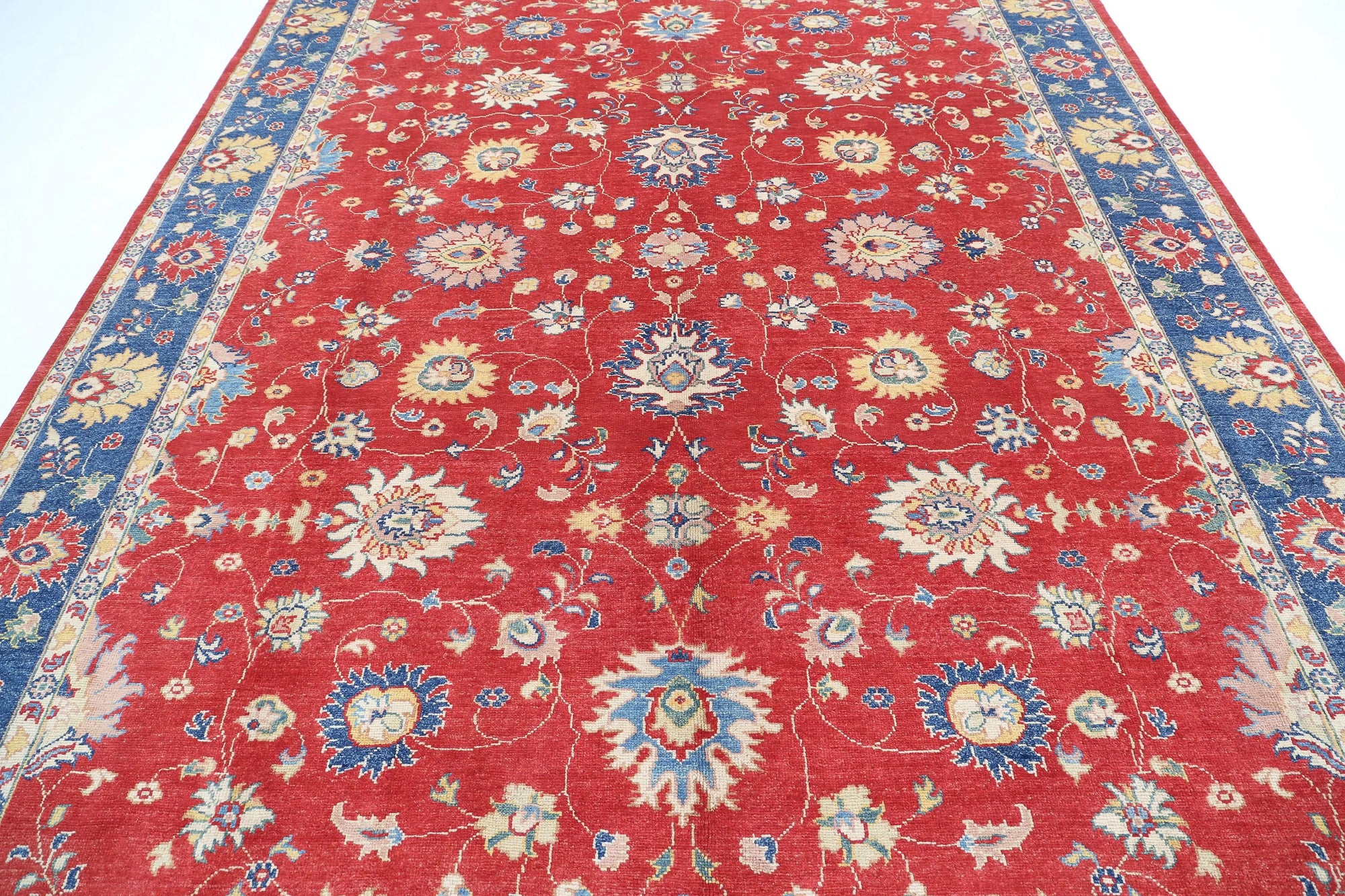 Hand Knotted Ziegler Farhan Gul Wool Rug - 8'11'' x 11'8''