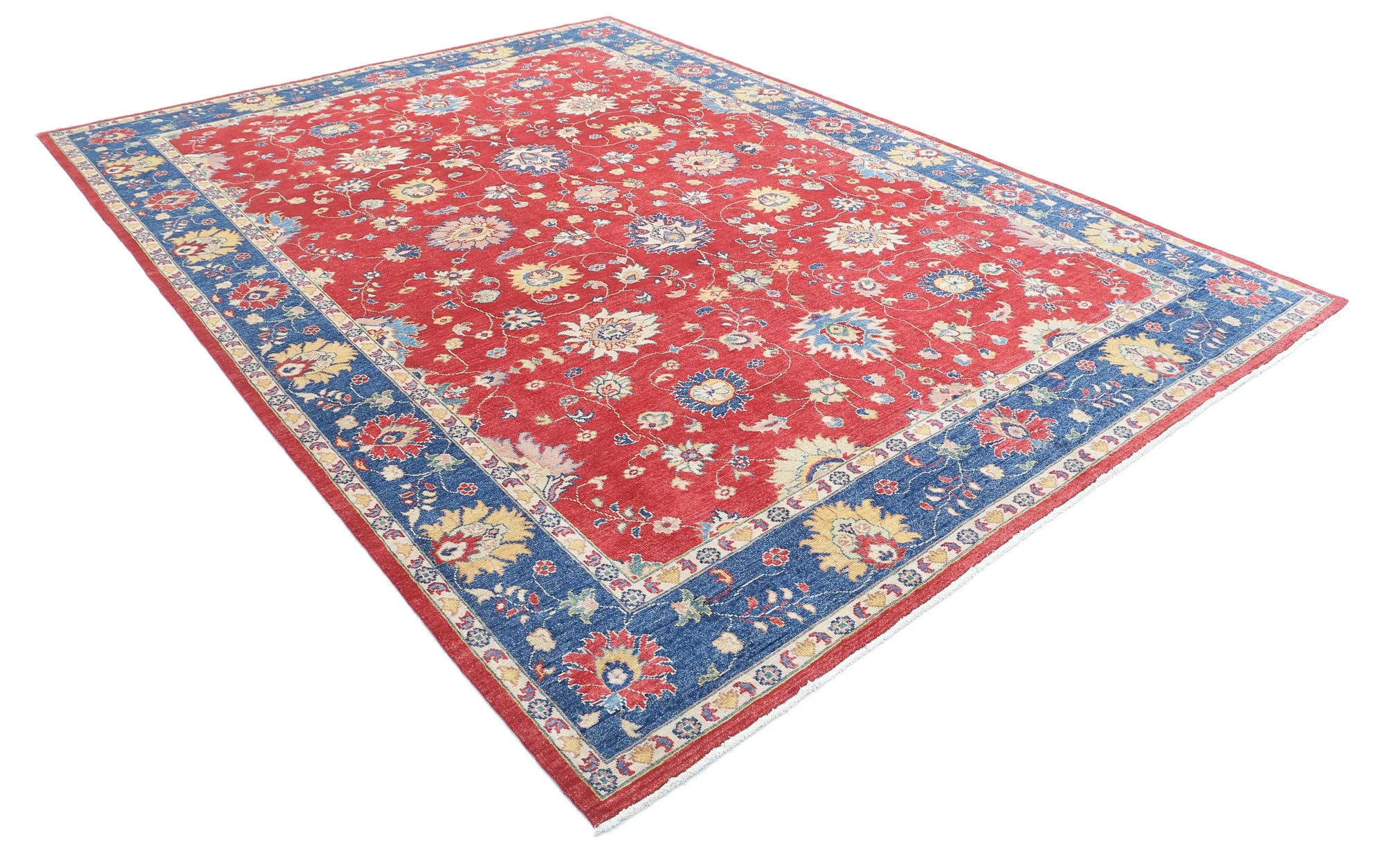 Hand Knotted Ziegler Farhan Gul Wool Rug - 8'11'' x 11'8''