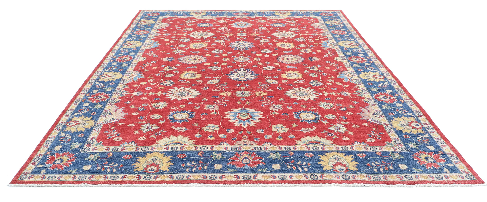 Hand Knotted Ziegler Farhan Gul Wool Rug - 8'11'' x 11'8''