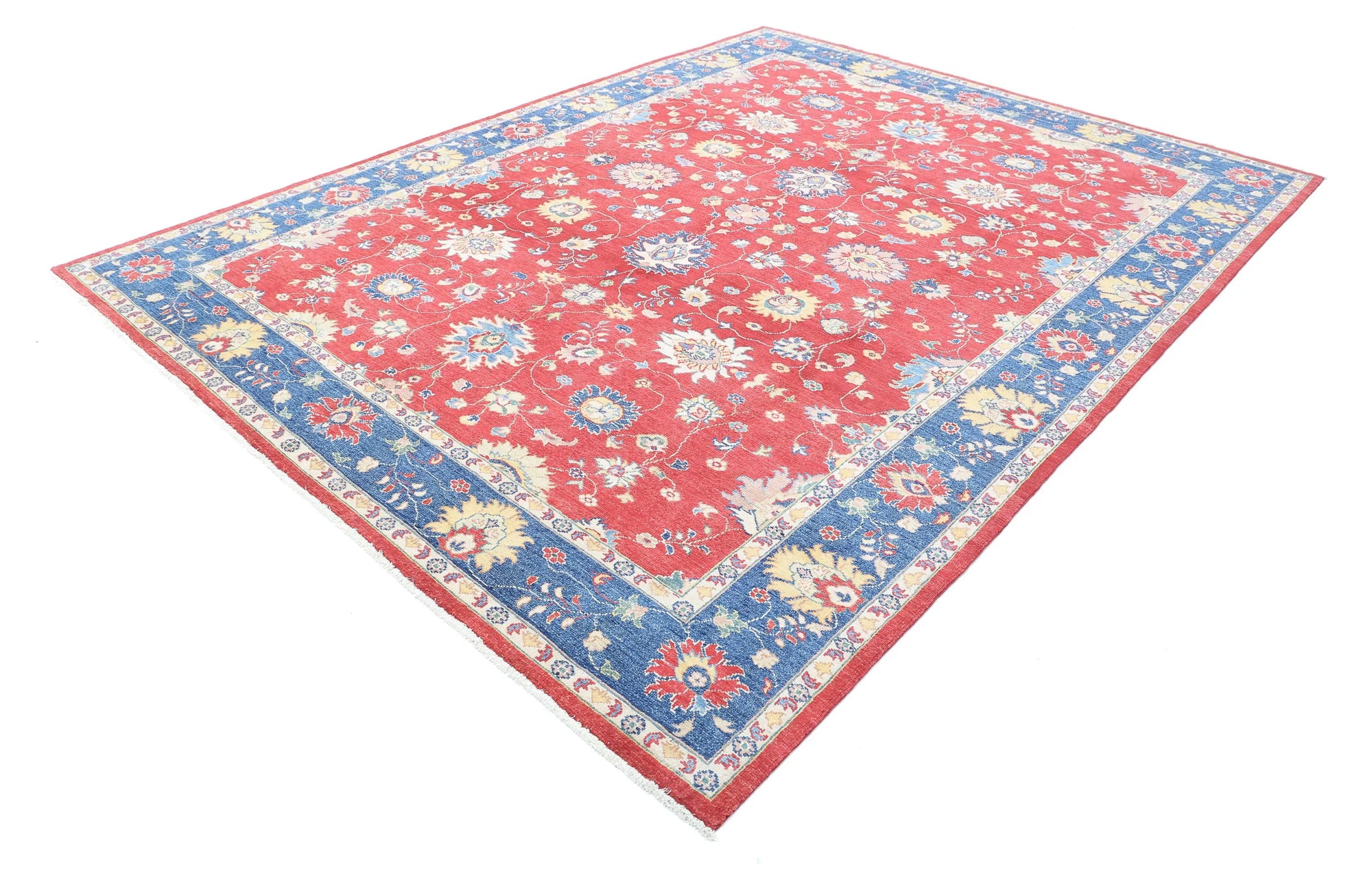 Hand Knotted Ziegler Farhan Gul Wool Rug - 8'11'' x 11'8''