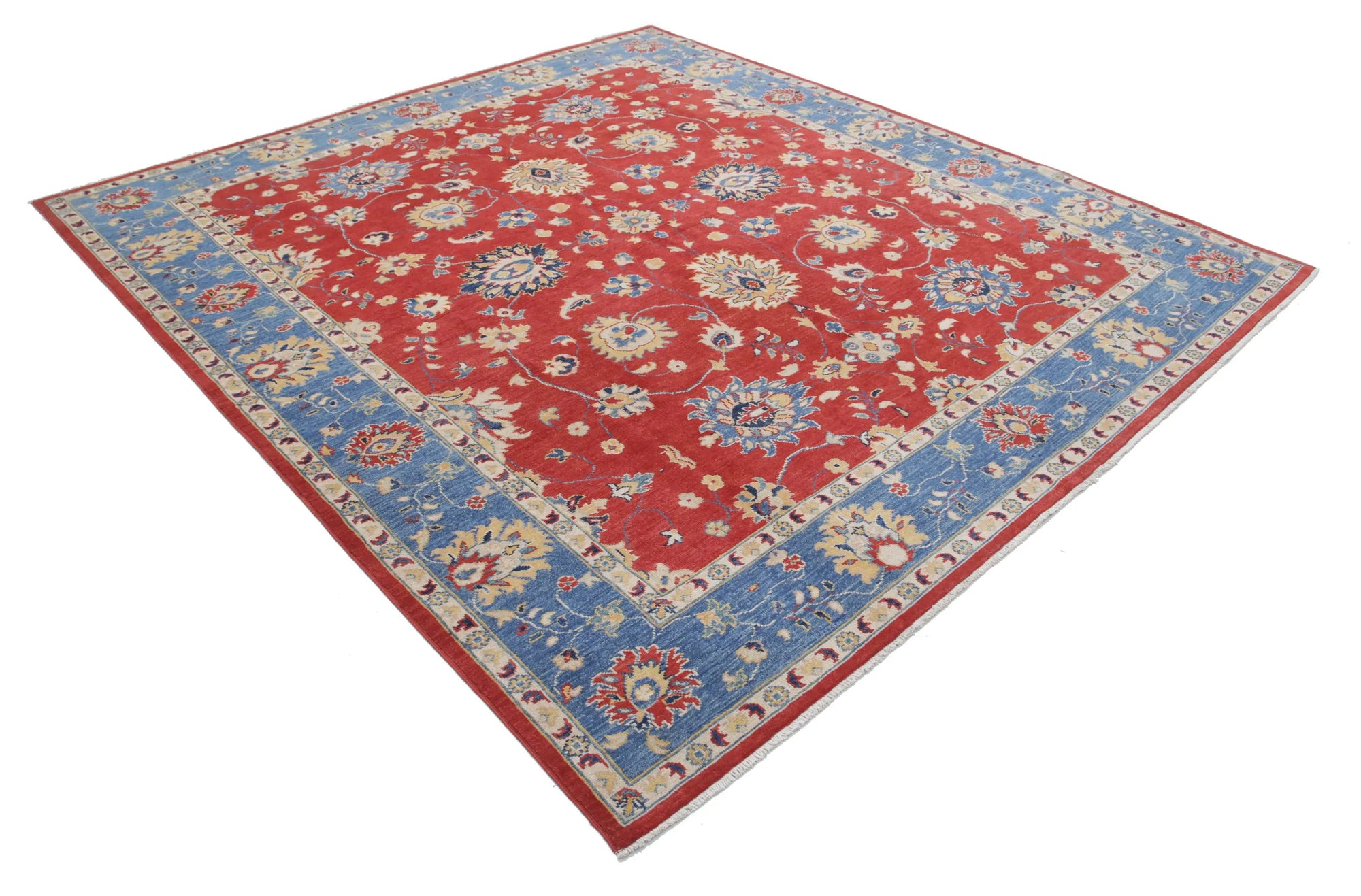 Hand Knotted Ziegler Farhan Gul Wool Rug - 8'3'' x 9'3''