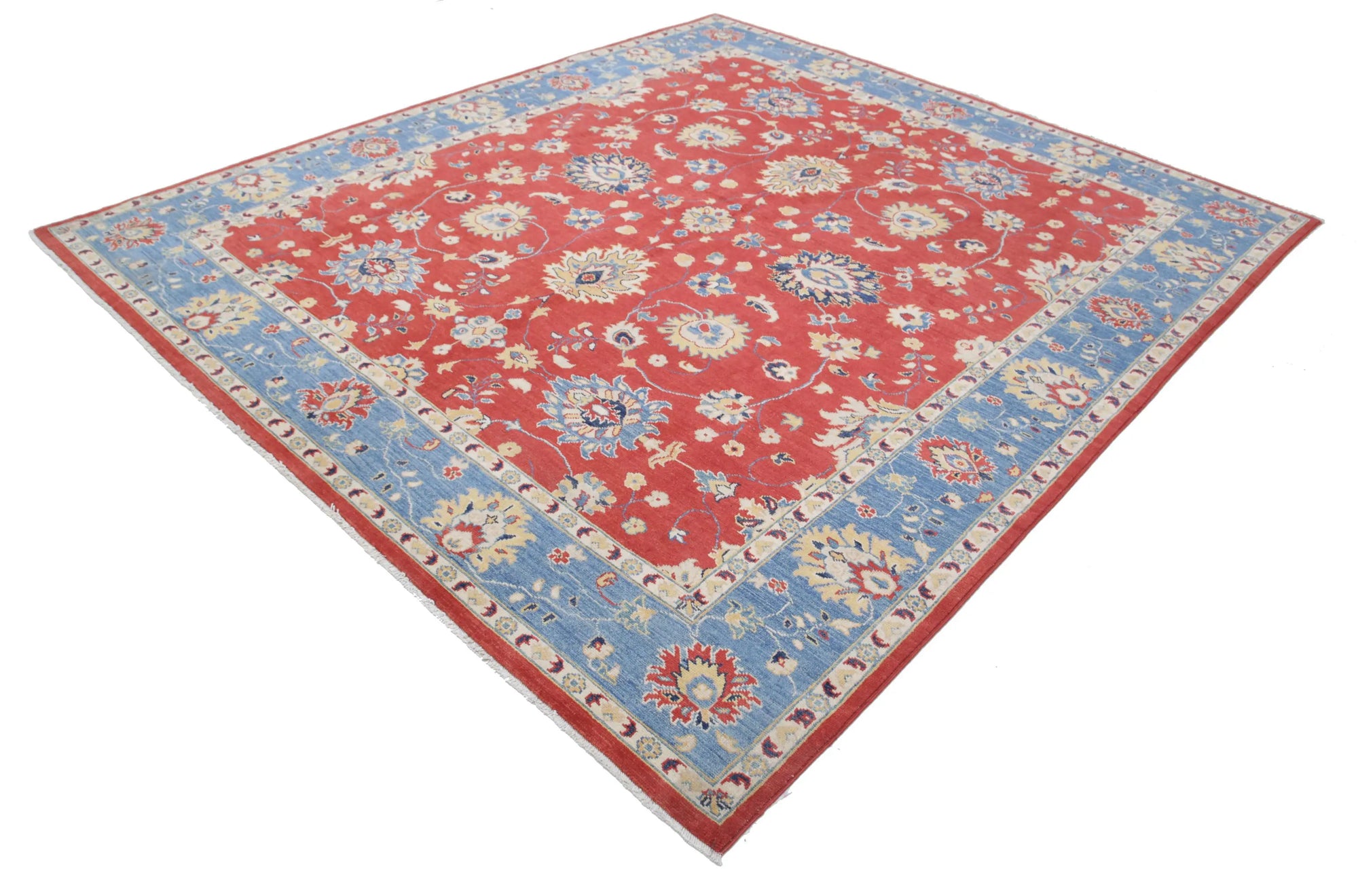 Hand Knotted Ziegler Farhan Gul Wool Rug - 8'3'' x 9'3''