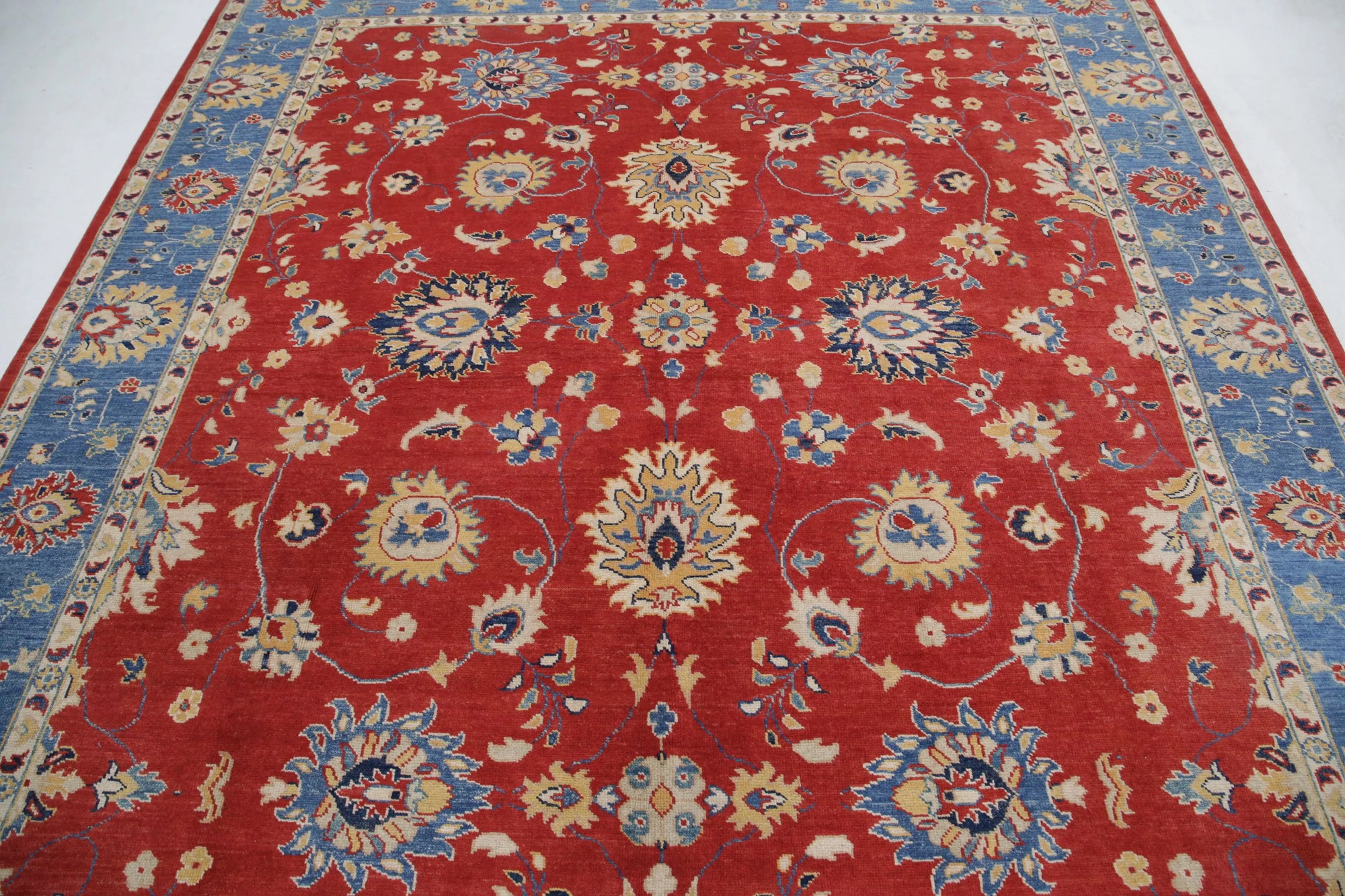 Hand Knotted Ziegler Farhan Gul Wool Rug - 8'3'' x 9'3''