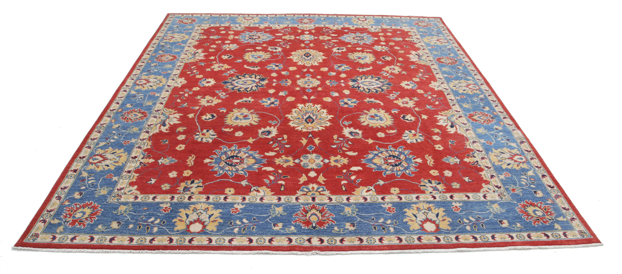 Hand Knotted Ziegler Farhan Gul Wool Rug - 8'3'' x 9'3''