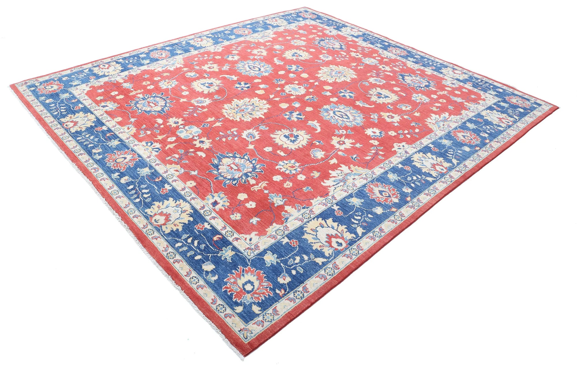 Hand Knotted Ziegler Farhan Gul Wool Rug - 8'4'' x 9'4''