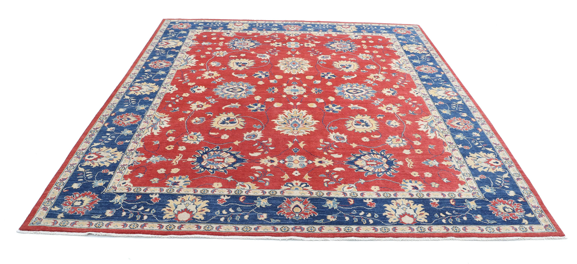 Hand Knotted Ziegler Farhan Gul Wool Rug - 8'4'' x 9'4''