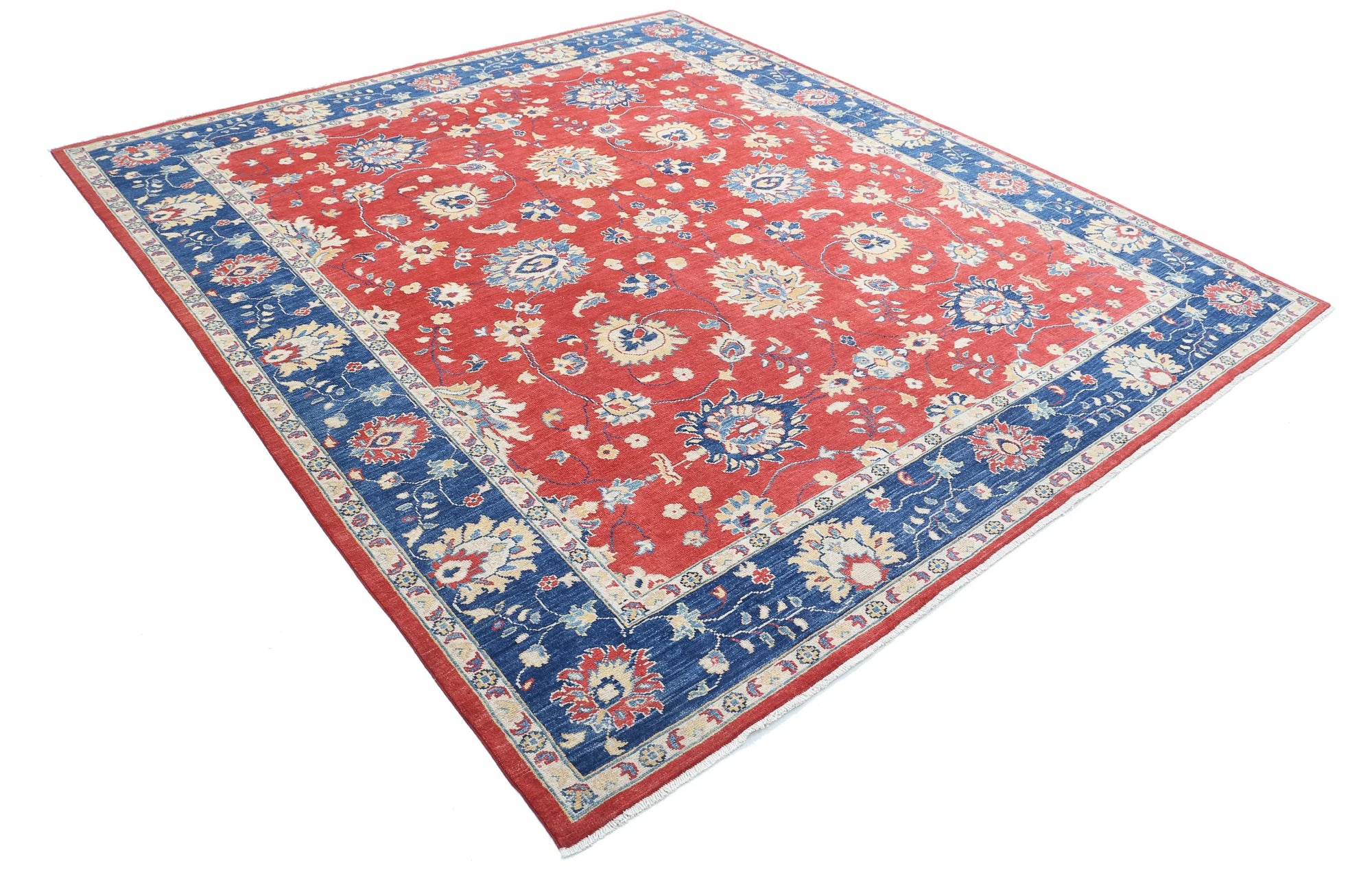 Hand Knotted Ziegler Farhan Gul Wool Rug - 8'4'' x 9'4''