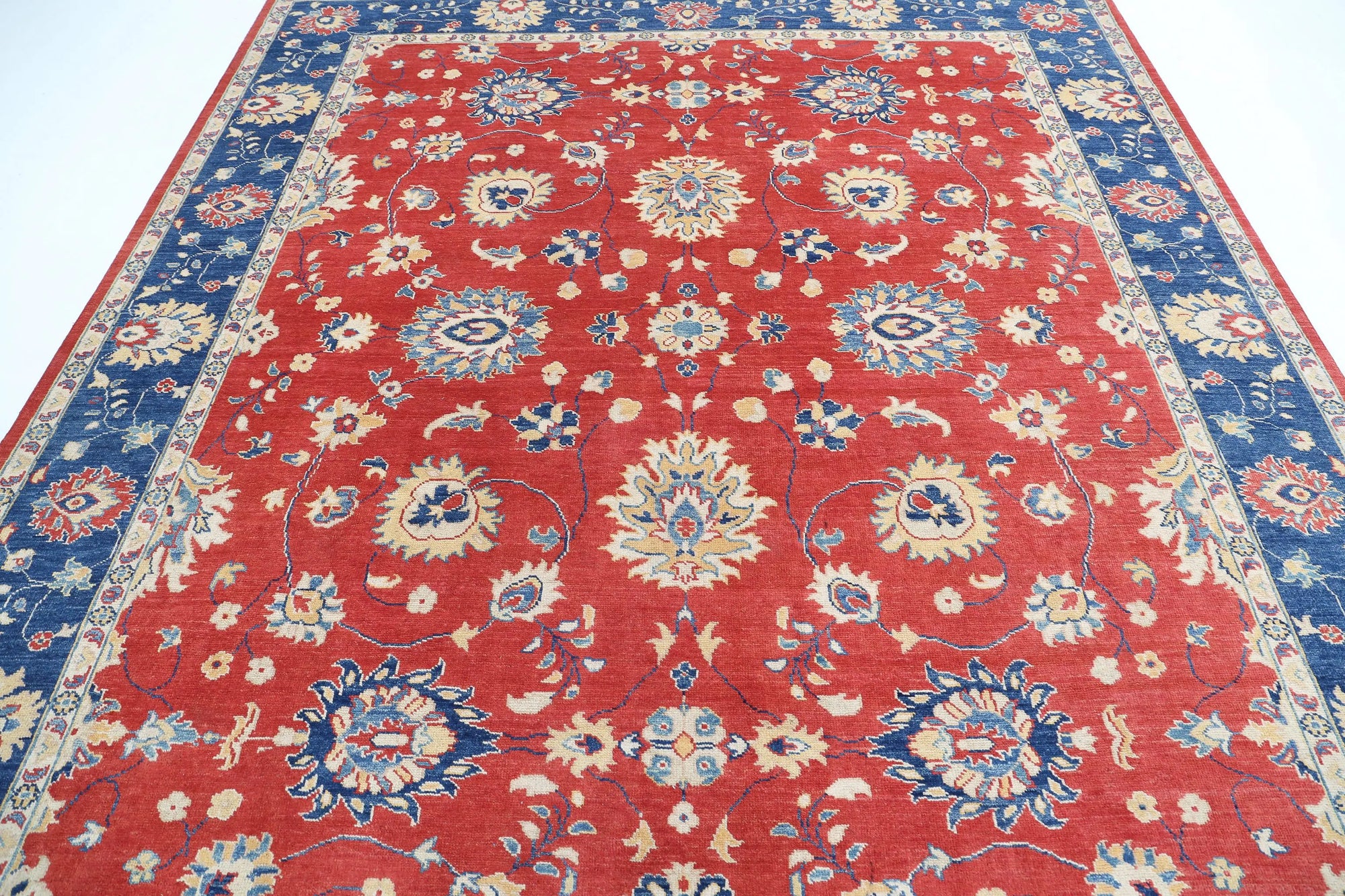 Hand Knotted Ziegler Farhan Gul Wool Rug - 8'4'' x 9'4''