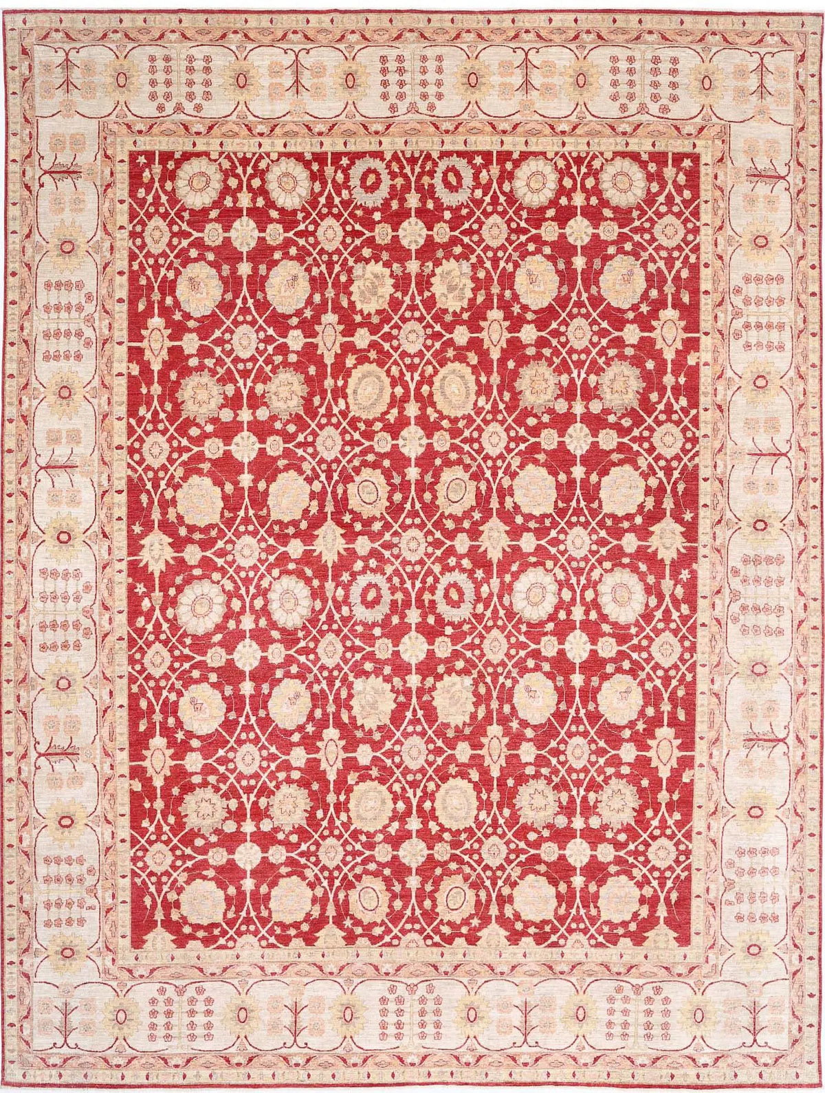 Tapis en laine Ziegler Farhan noué à la main - 12&#39;9&#39;&#39; x 17&#39;0&#39;&#39;