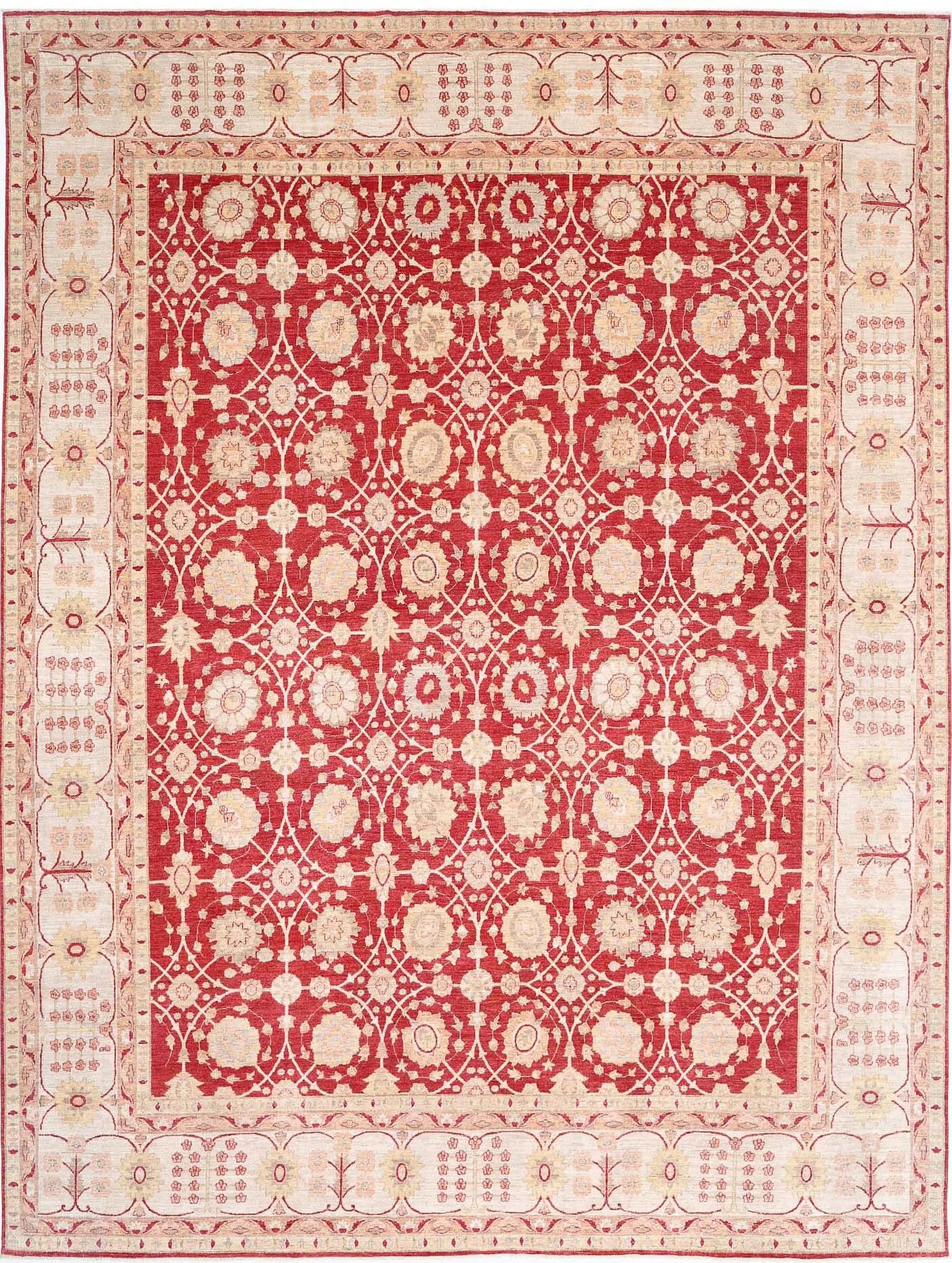 Tapis en laine Ziegler Farhan noué à la main - 12'9'' x 17'0''