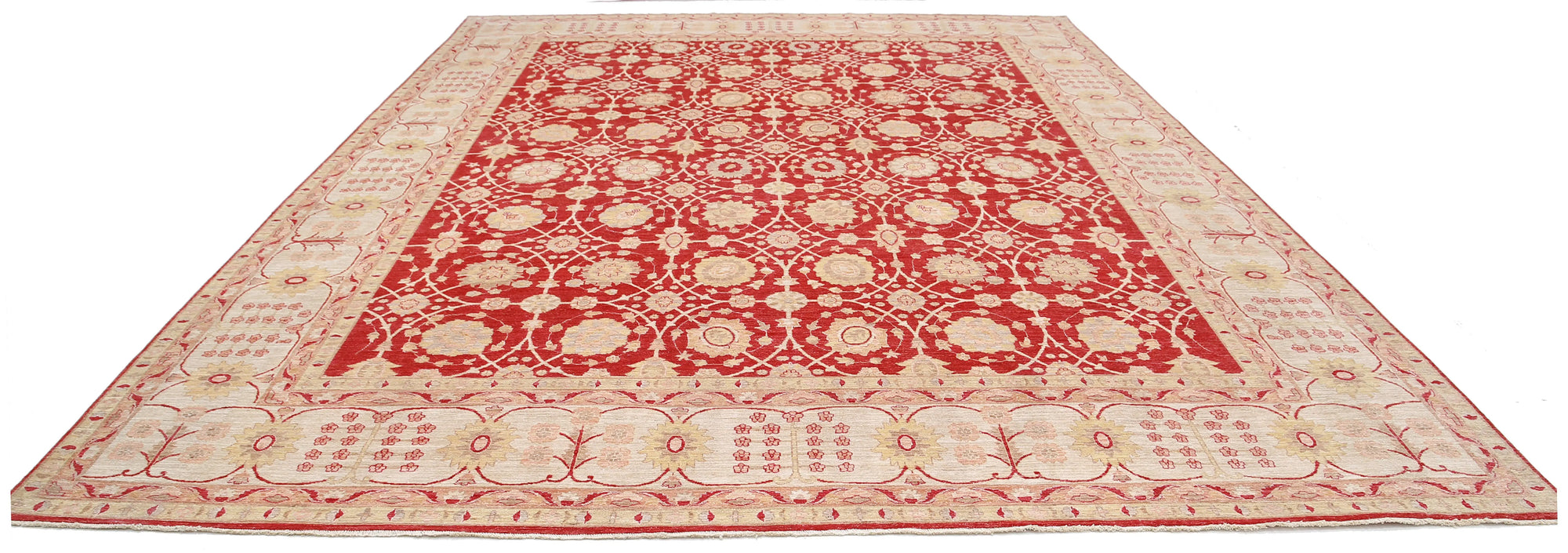 Tapis en laine Ziegler Farhan noué à la main - 12'9'' x 17'0''