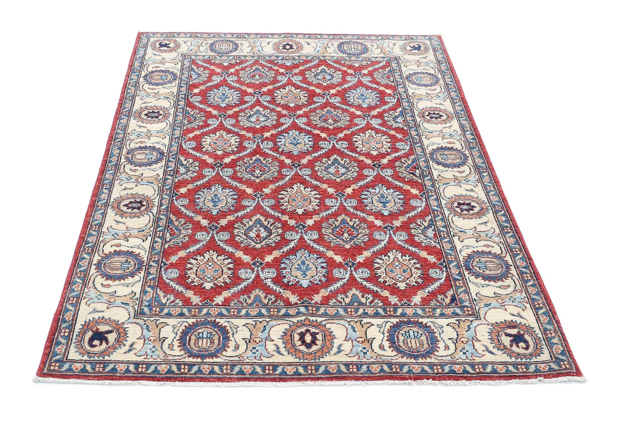 Hand Knotted Ziegler Farhan Wool Rug - 3'10'' x 5'9'' - Arteverk Rugs Area rug