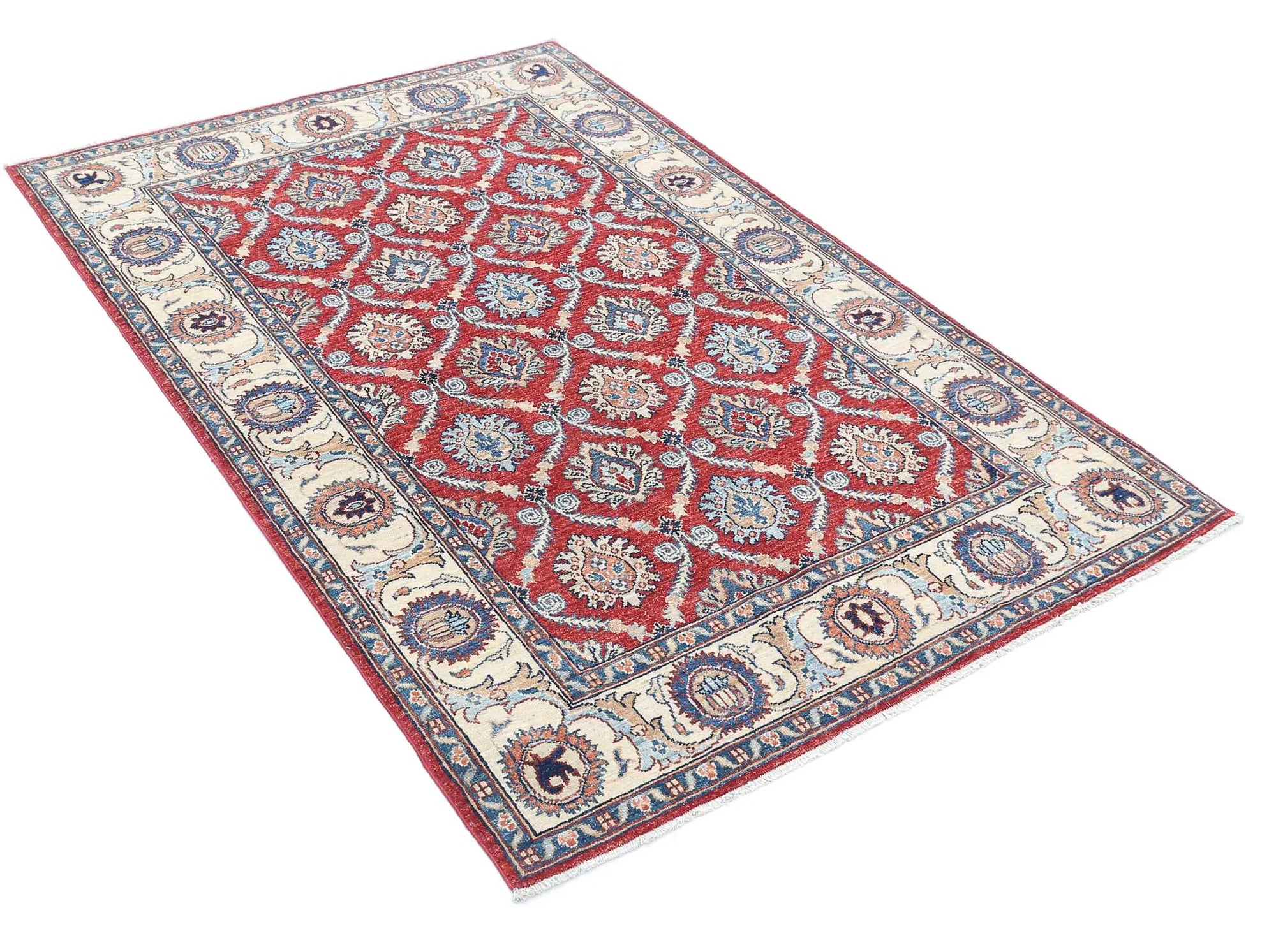 Hand Knotted Ziegler Farhan Wool Rug - 3'10'' x 5'9'' - Arteverk Rugs Area rug