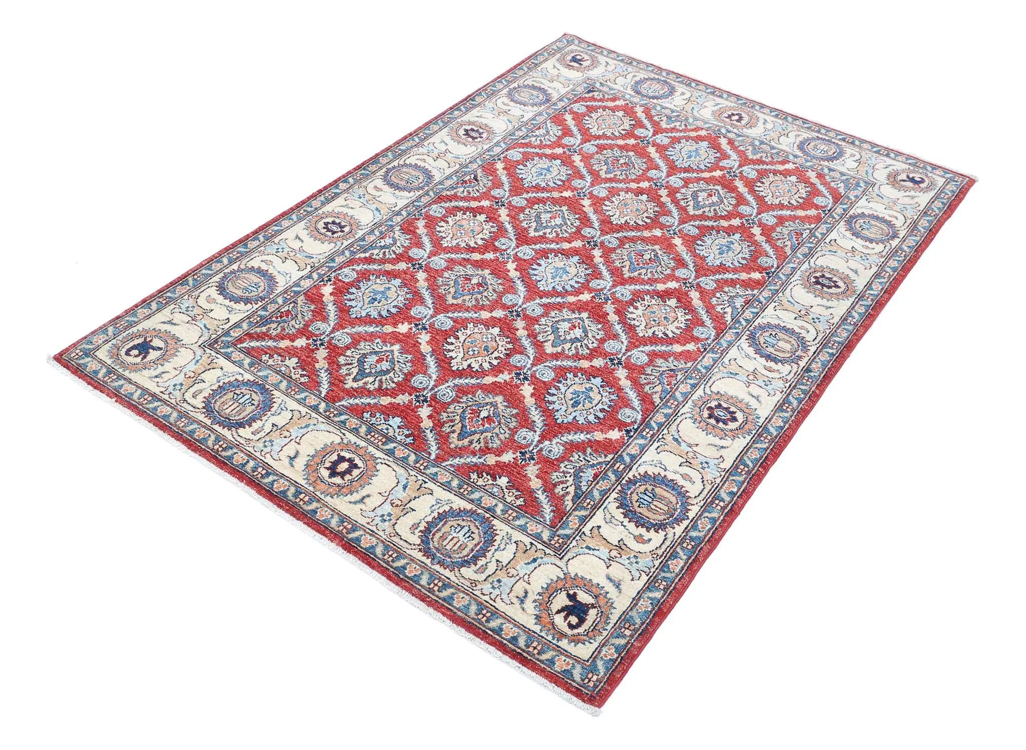 Hand Knotted Ziegler Farhan Wool Rug - 3'10'' x 5'9'' - Arteverk Rugs Area rug