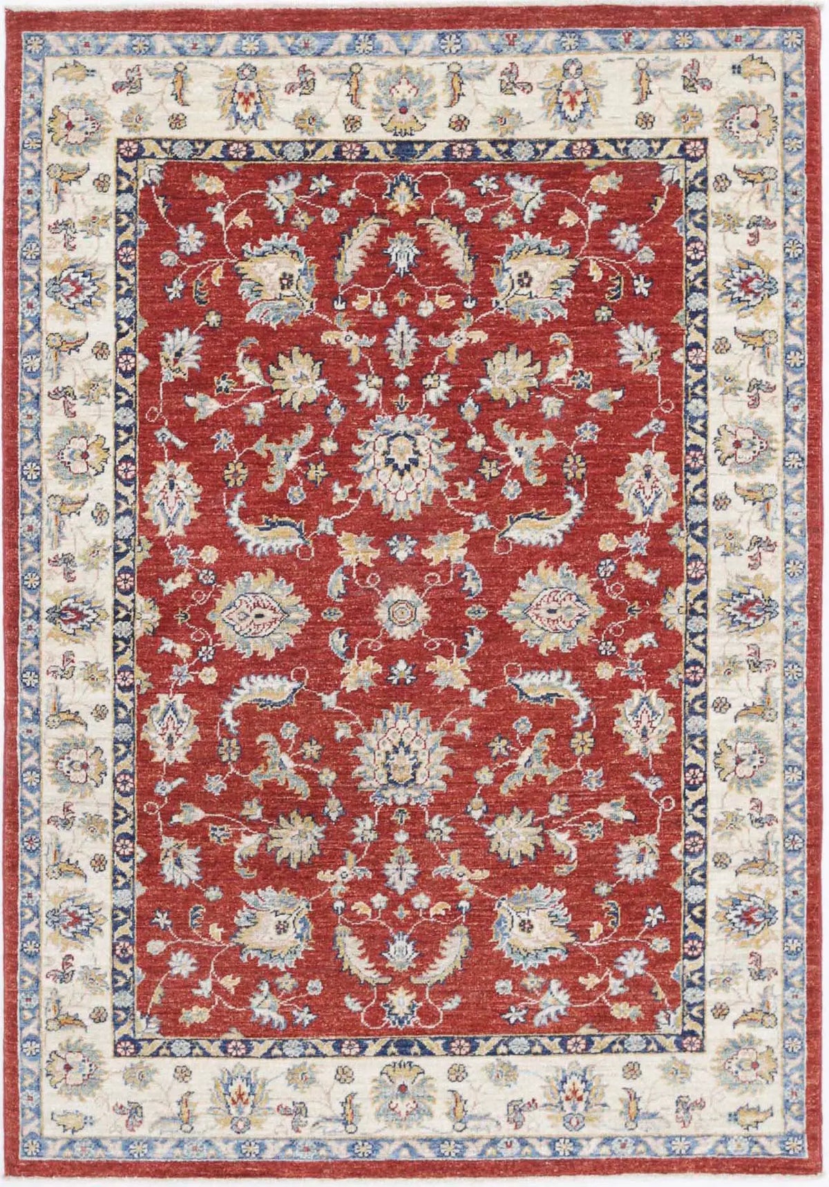 Hand Knotted Ziegler Farhan Wool Rug - 3&#39;11&#39;&#39; x 5&#39;9&#39;&#39; - Arteverk Rugs Area rug