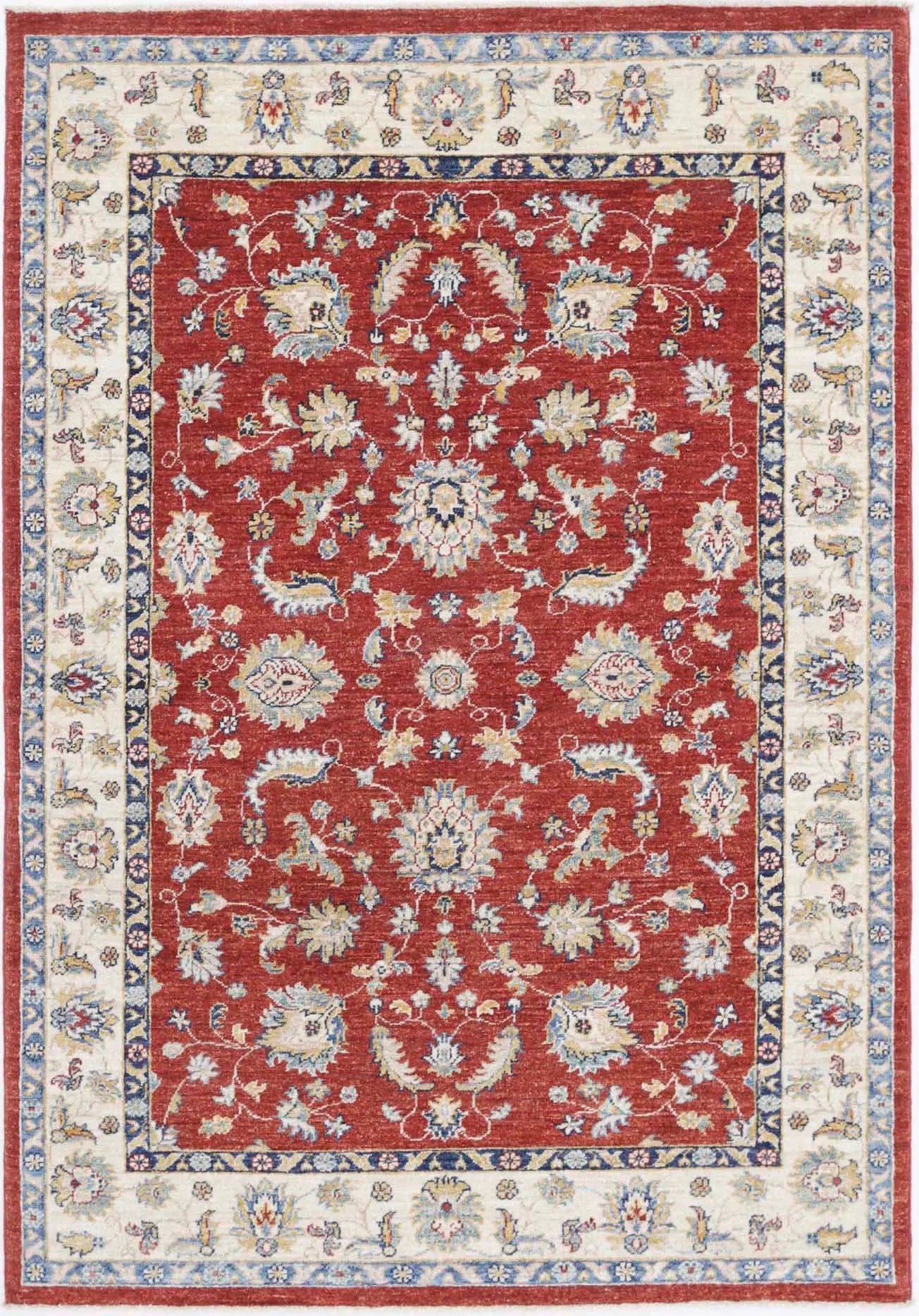 Hand Knotted Ziegler Farhan Wool Rug - 3'11'' x 5'9'' - Arteverk Rugs Area rug