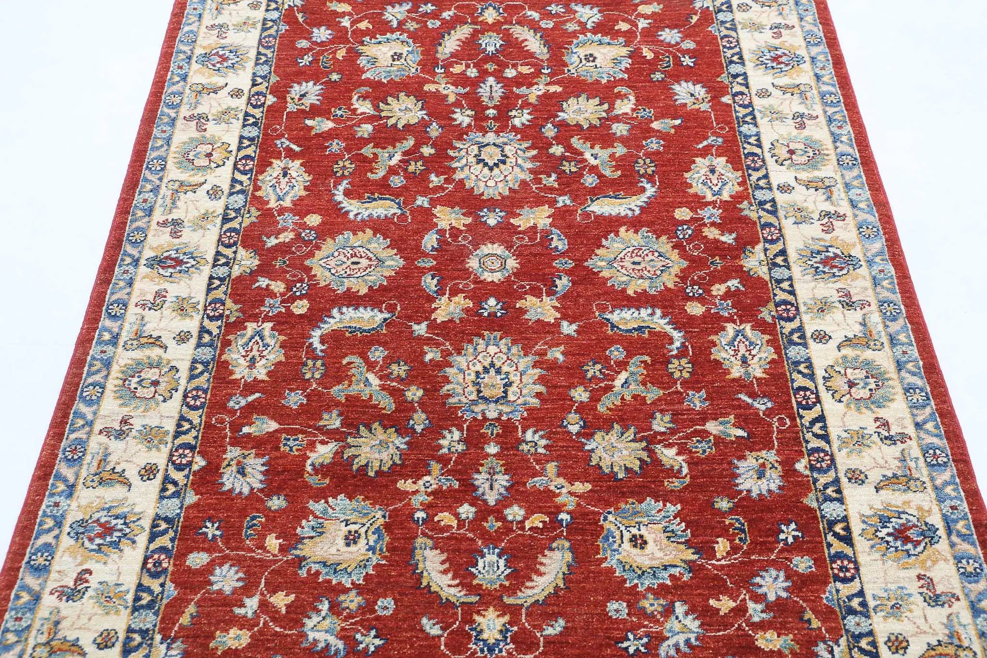 Hand Knotted Ziegler Farhan Wool Rug - 3'11'' x 5'9'' - Arteverk Rugs Area rug