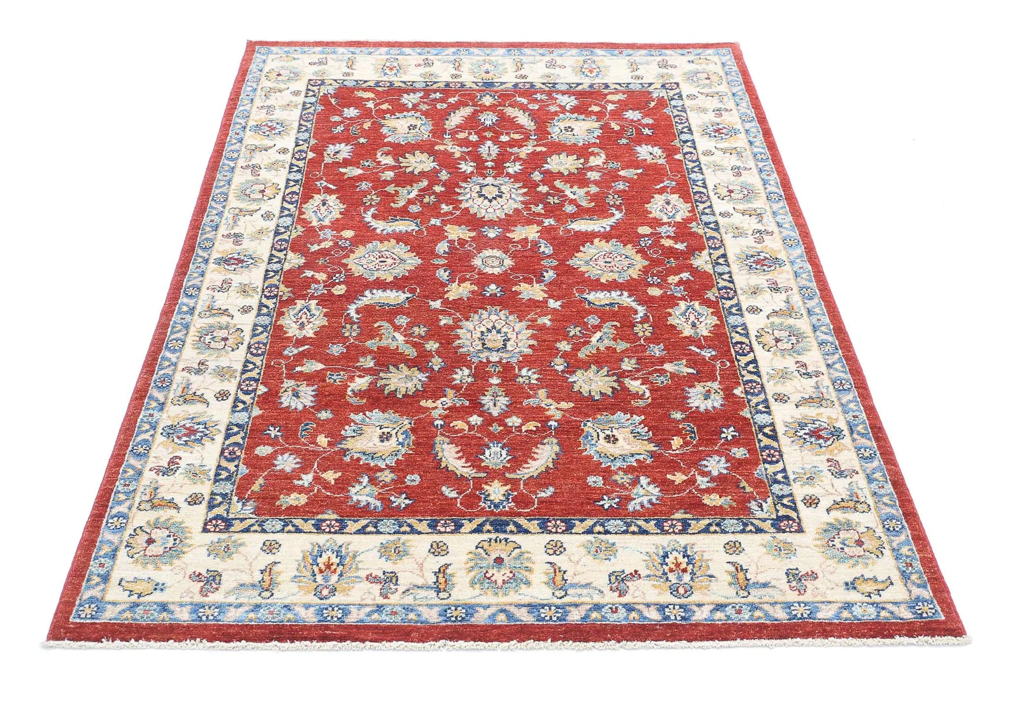 Hand Knotted Ziegler Farhan Wool Rug - 3'11'' x 5'9'' - Arteverk Rugs Area rug