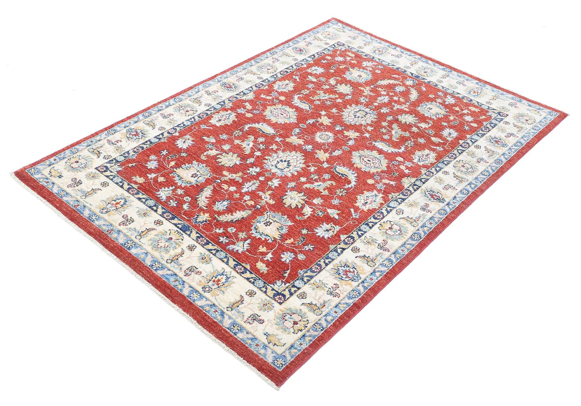 Hand Knotted Ziegler Farhan Wool Rug - 3'11'' x 5'9'' - Arteverk Rugs Area rug