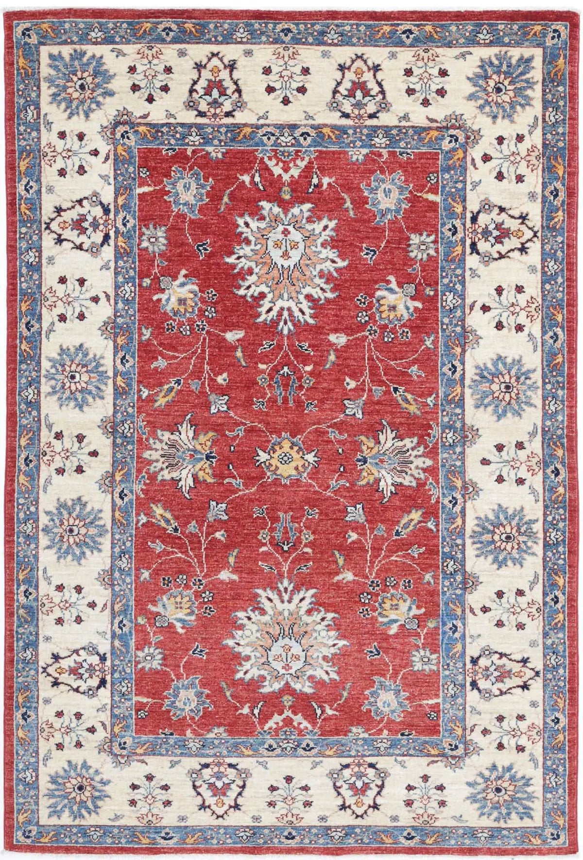 Hand Knotted Ziegler Farhan Wool Rug - 3&#39;11&#39;&#39; x 6&#39;0&#39;&#39; - Arteverk Rugs Area rug